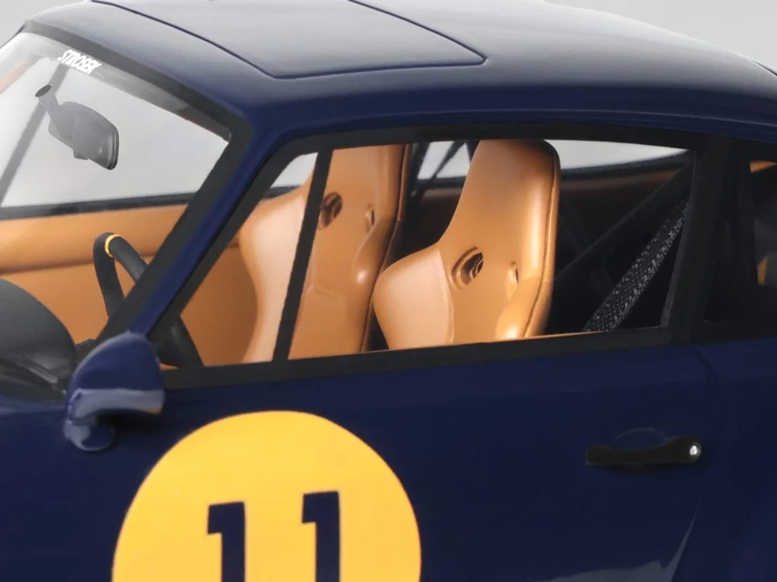 2024 Porsche 911 Strosek Mega 30 #11 Blue 1/18 Model Car by GT Spirit - Image 3