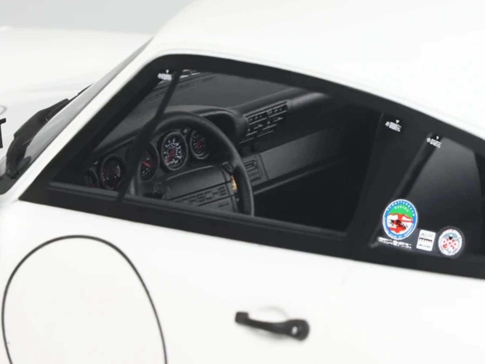 1992 Porsche 911 (964) "Carrera Cup - USA Edition" White 1/18 Model Car by GT Spirit - Image 2
