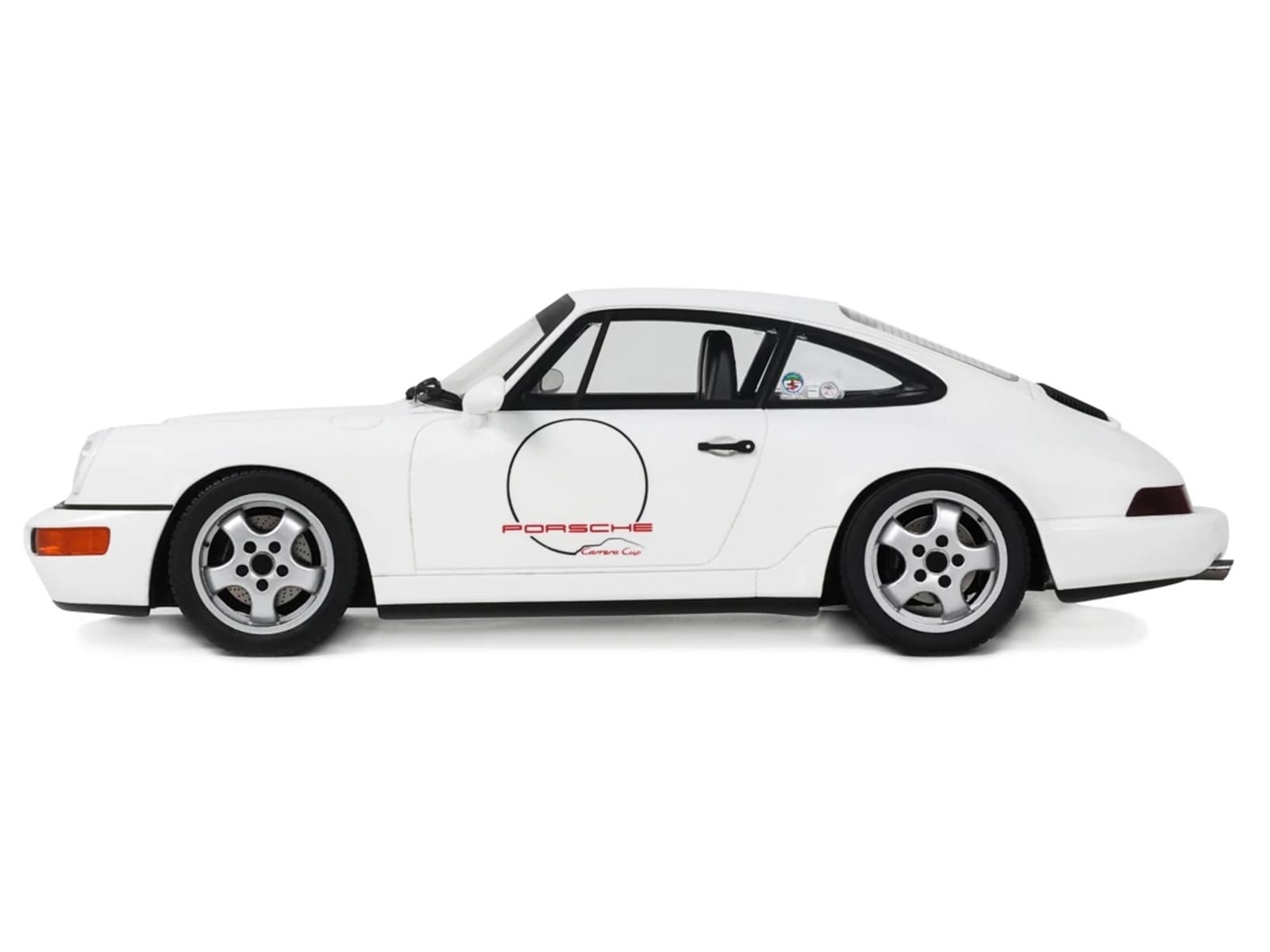 1992 Porsche 911 (964) "Carrera Cup - USA Edition" White 1/18 Model Car by GT Spirit - Image 4