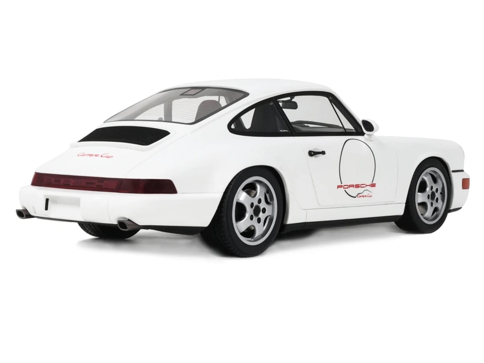 1992 Porsche 911 (964) "Carrera Cup - USA Edition" White 1/18 Model Car by GT Spirit - Image 5