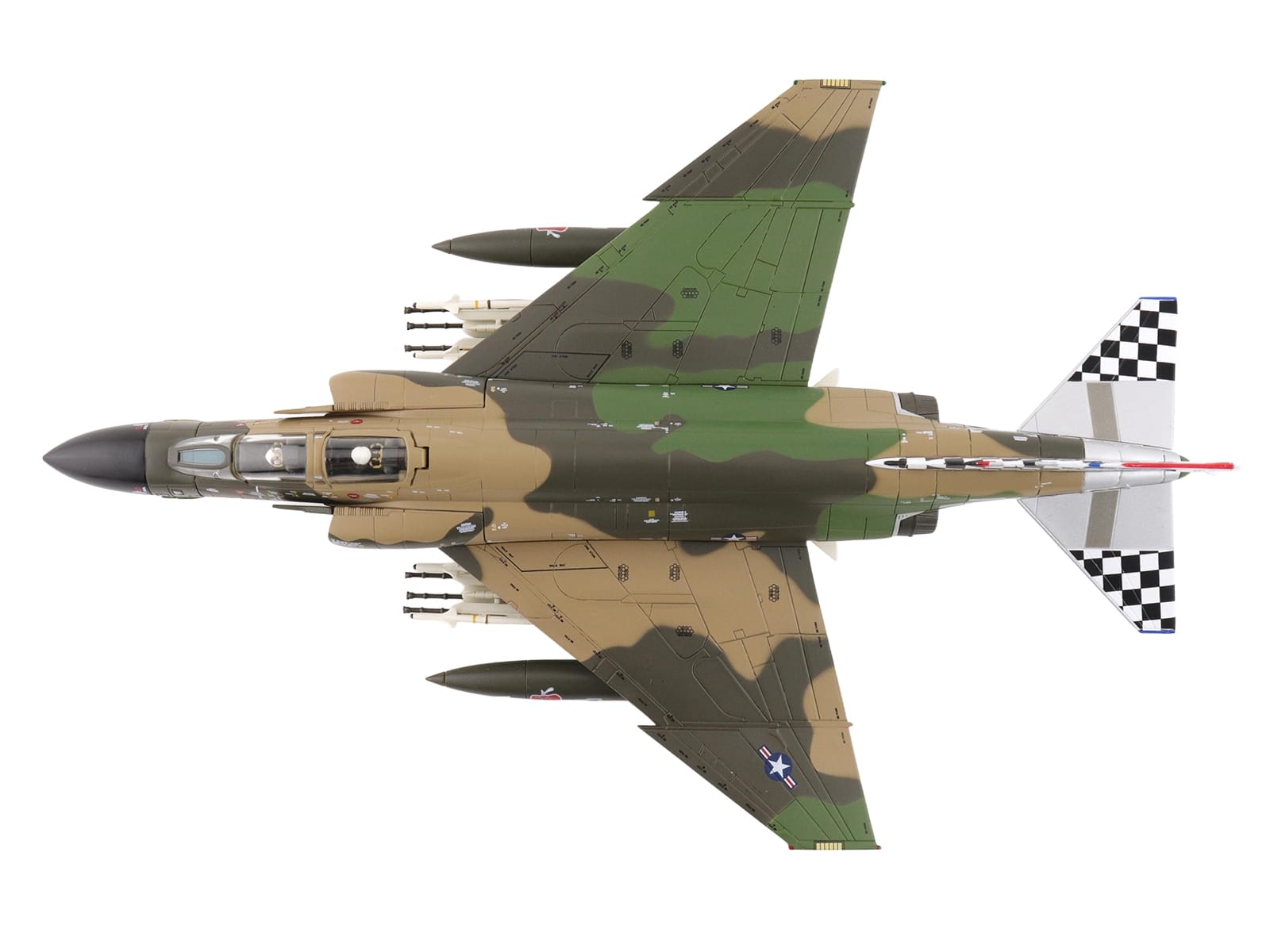 McDonnell Douglas F-4C Phantom II Fighter-Bomber Aircraft "63-7666 William Tell 57th FIS Keflavik Airport Iceland" (1977) United States Air Force "Air Power Series" 1/72 Diecast Model by Hobby Master - Image 3