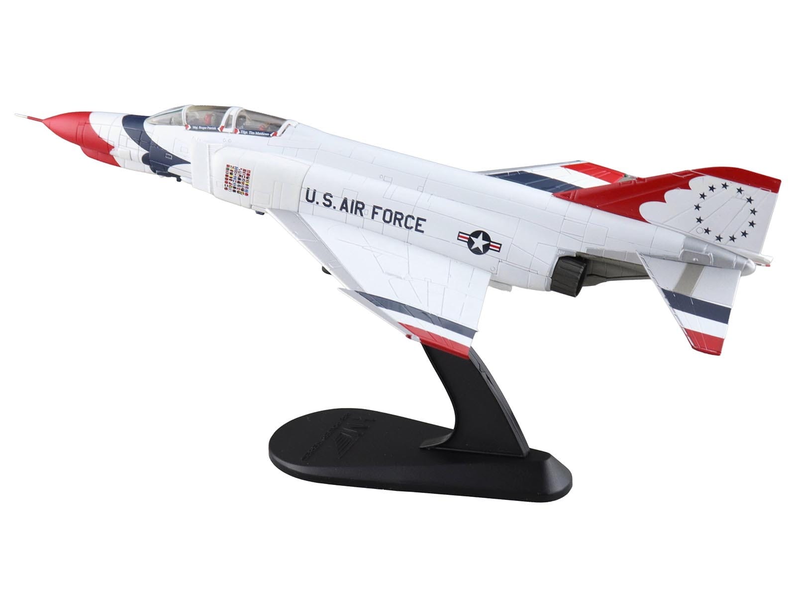 McDonnell Douglas F-4E Phantom II Fighter-Bomber Aircraft "Thunderbirds with Decals for No.1 to 7 planes 1973/74 Season" United States Air Force "Air Power Series" 1/72 Diecast Model by Hobby Master - Image 5