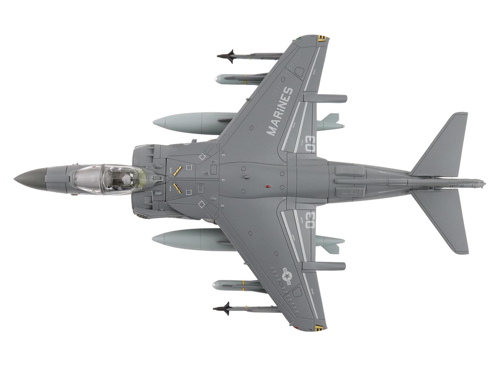 McDonnell Douglas AV-8B Plus Harrier II Aircraft "165357 VMA-231 Ace of Spades Operation Inherent Resolve USCENTCOM" (2017) United States Marine Corps "Air Power Series" 1/72 Diecast Model by Hobby Master - Image 4