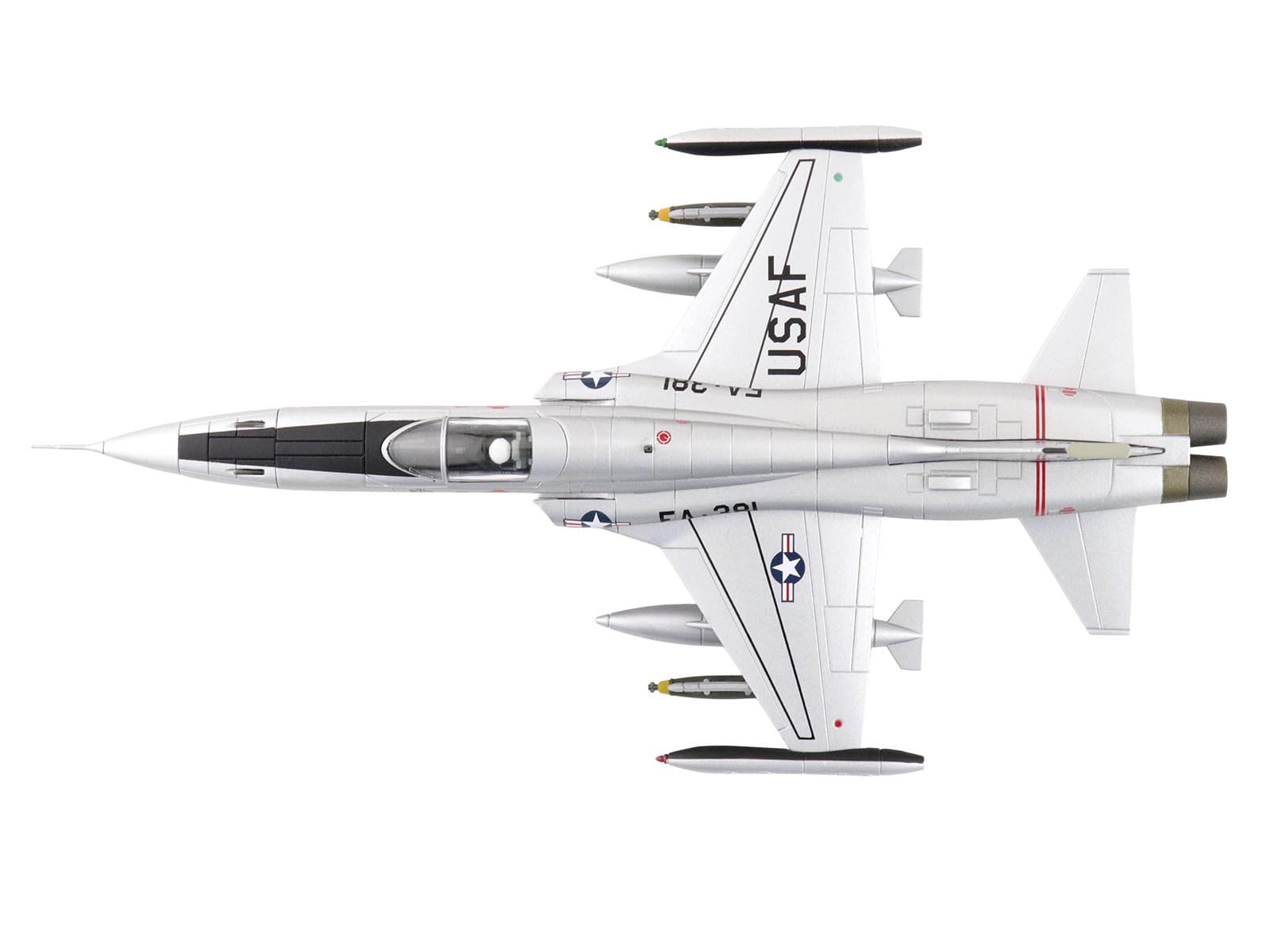 Northrop F-5A Freedom Fighter Aircraft "38381" (1960s) United States Air Force "Air Power Series" 1/72 Diecast Model by Hobby Master - Image 3