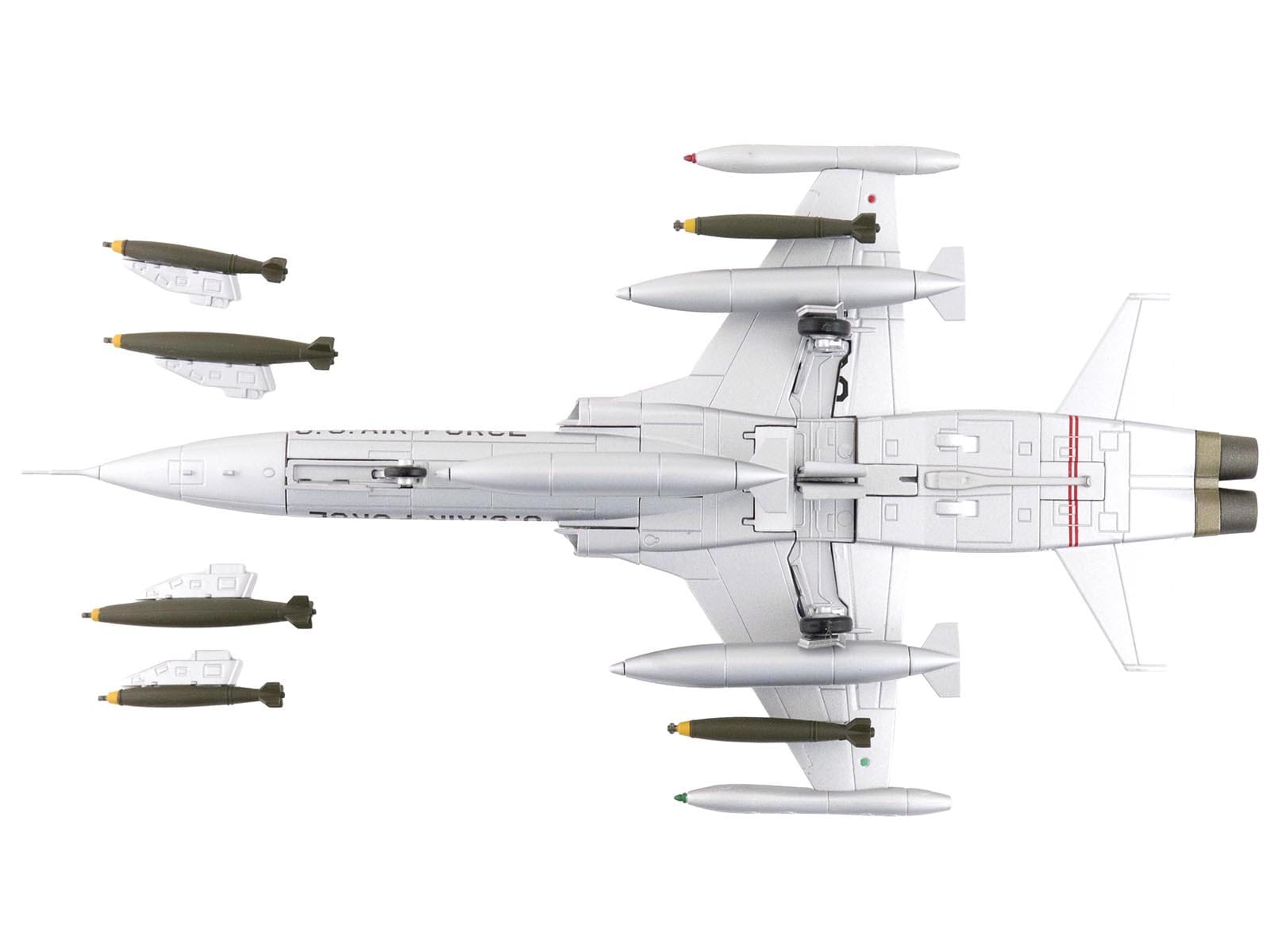 Northrop F-5A Freedom Fighter Aircraft "38381" (1960s) United States Air Force "Air Power Series" 1/72 Diecast Model by Hobby Master - Image 4