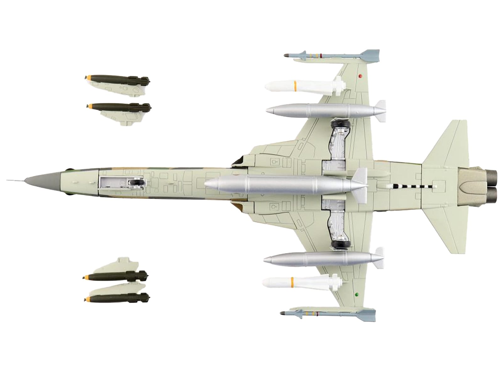 Northrop F-5F Tiger II Aircraft "46th Aggressor Squadron 7th Flight Training Wing" Republic of China Air Force "Air Power Series" 1/72 Diecast Model by Hobby Master - Image 4