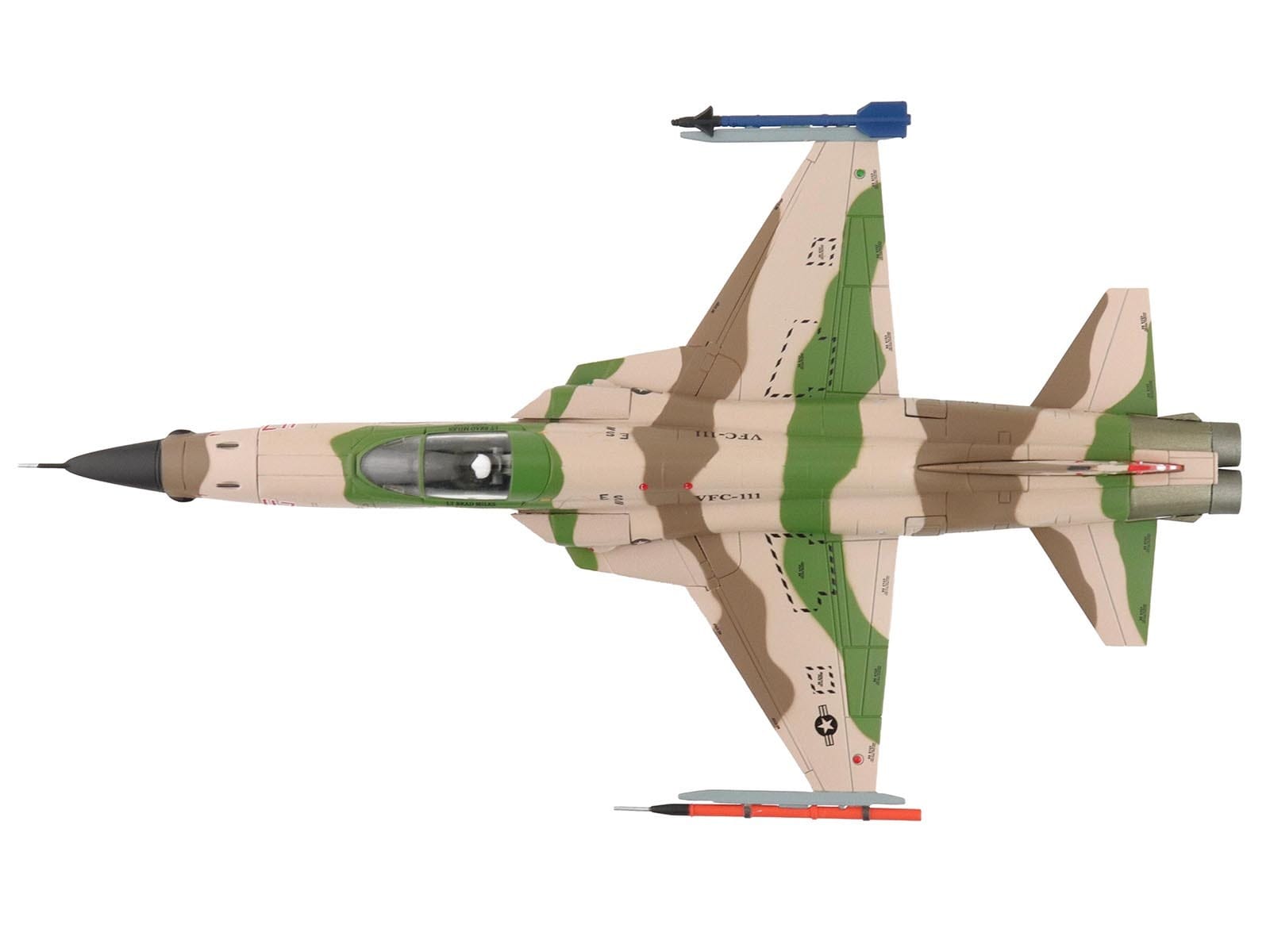 Northrop F-5N Tiger II Aircraft "Red 117 761533 Adversary Fighter VFC-111 Sundowners" United States Navy "Air Power Series" 1/72 Diecast Model by Hobby Master - Image 4