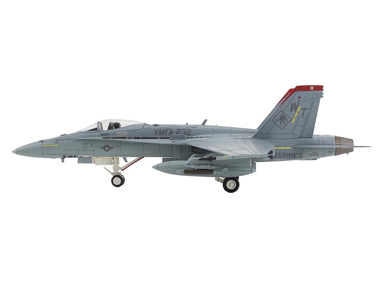 McDonnell Douglas F/A-18C Hornet Aircraft "VMFA-232 Red Devils" (2014) United States Marine Corps "Air Power Series" 1/72 Diecast Model by Hobby Master - Image 2