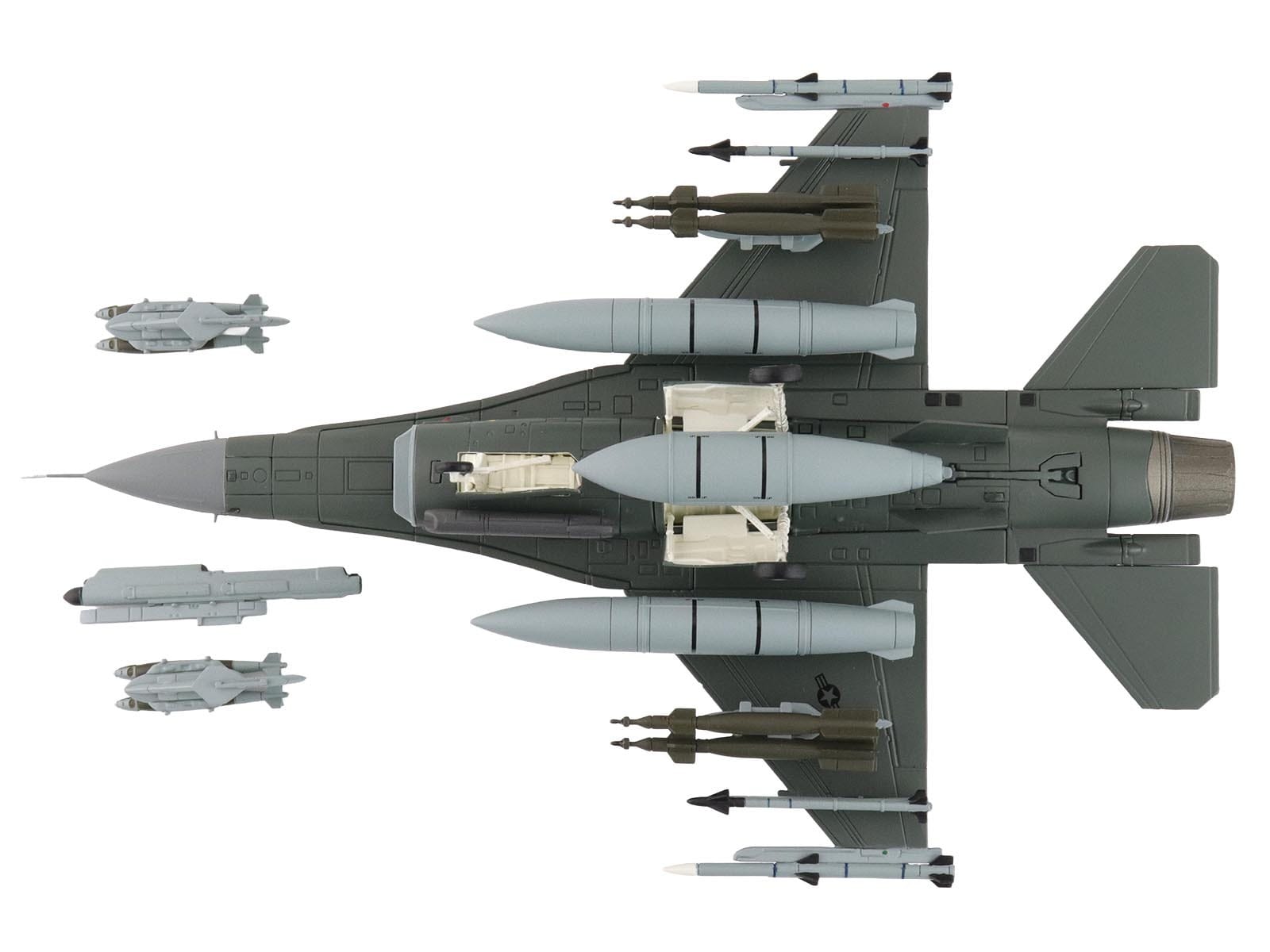 Lockheed F-16C Fighting Falcon Fighter Aircraft "88-0545 138th Fighter Wing Oklahoma Air National Guard" (2024) United States Air Force "Air Power Series" 1/72 Diecast Model by Hobby Master - Image 5