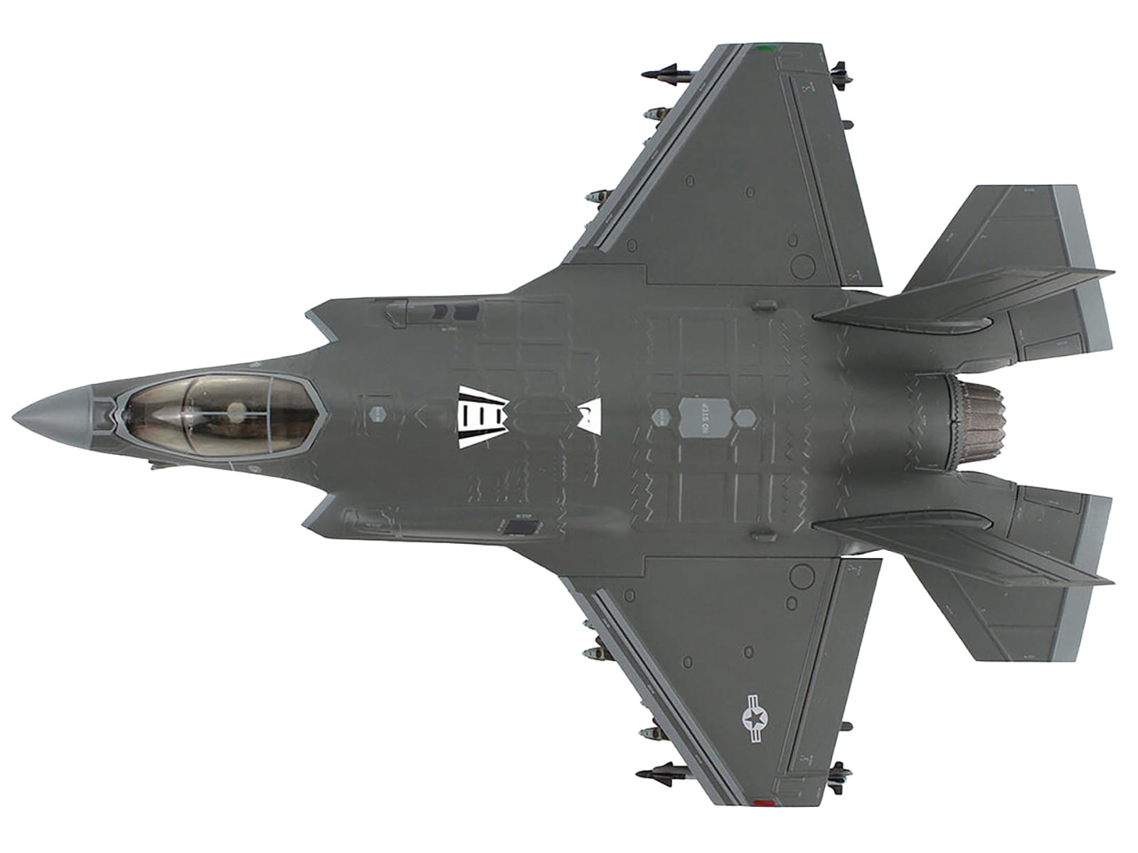 Lockheed Martin F-35A Lightning II Aircraft "5345 354th Operations Group Eielson Air Force Base Alaska" (2020s) United States Air Force "Air Power Series" 1/72 Diecast Model by Hobby Master - Image 3