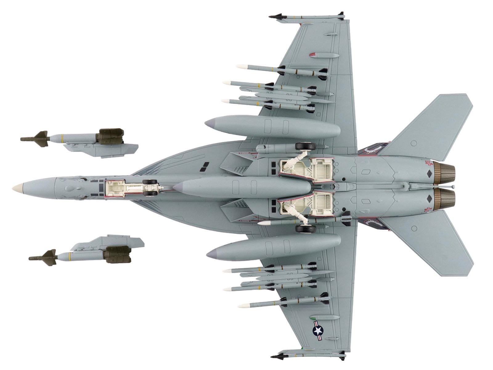 Boeing F/A-18E Super Hornet Fighter Aircraft "166817 VFA-136 Knighthawks USS Trumman" (2024) United States Navy "Air Power Series" 1/72 Diecast Model by Hobby Master - Image 3