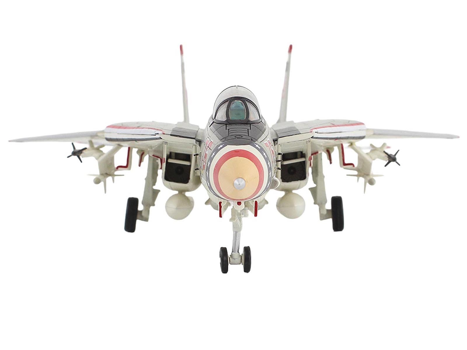 Grumman F-14A Tomcat Fighter Aircraft "Bicentennial Scheme VF-124" (1976) United States Navy "Air Power Series" 1/72 Diecast Model by Hobby Master - Image 3