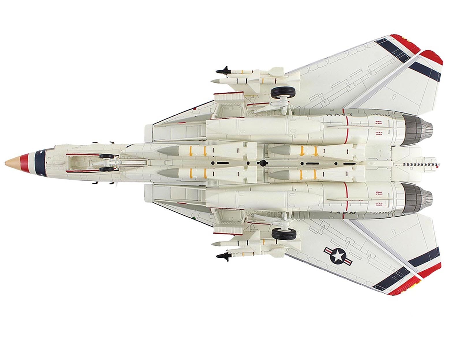 Grumman F-14A Tomcat Fighter Aircraft "Bicentennial Scheme VF-124" (1976) United States Navy "Air Power Series" 1/72 Diecast Model by Hobby Master - Image 5