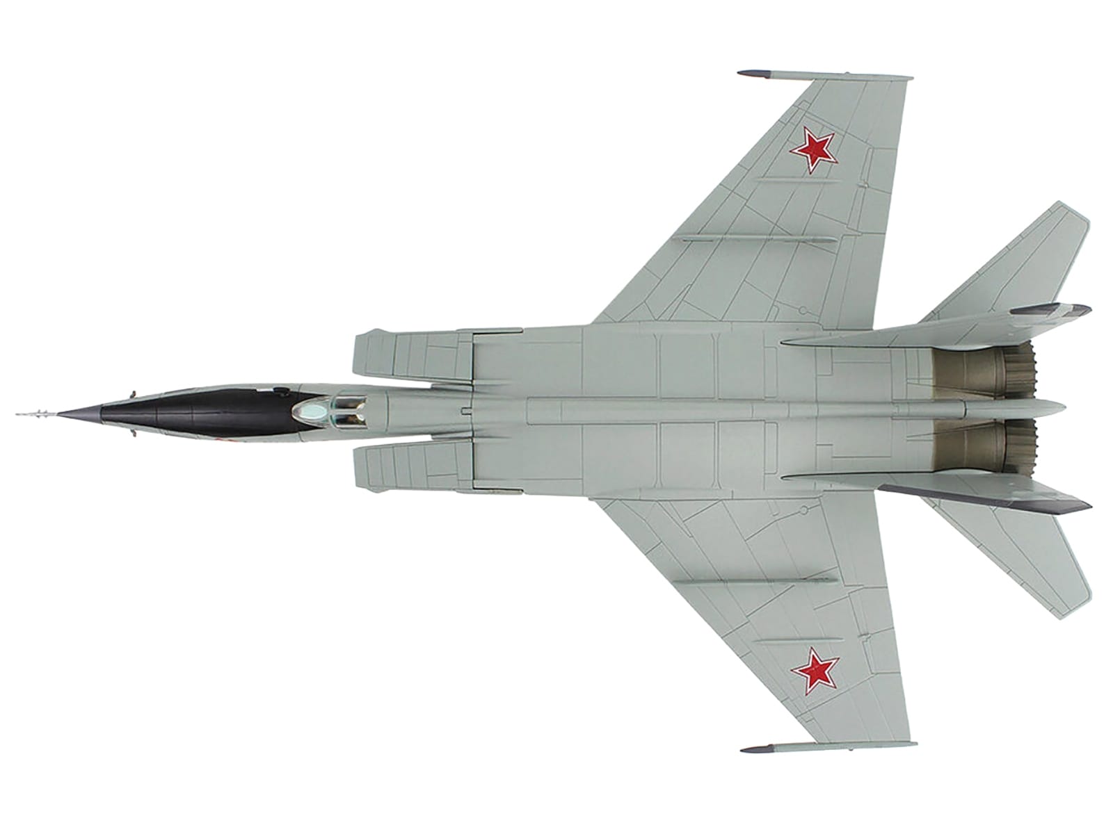 Mikoyan-Gurevich MiG-25RBT Aircraft "Red 46 47th Guards Reconnaissance Aviation Regiment 2nd Squadron" (2001) Russian Air Force "Air Power Series" 1/72 Diecast Model by Hobby Master - Image 3