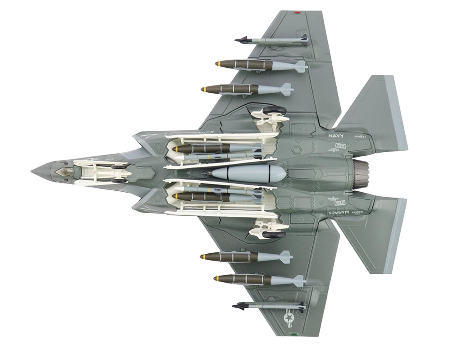 Lockheed F-35C Lightning II Aircraft "169034 VFA-125 Rough Raiders" (2022) United States Navy "Air Power Series" 1/72 Diecast Model by Hobby Master - Image 4
