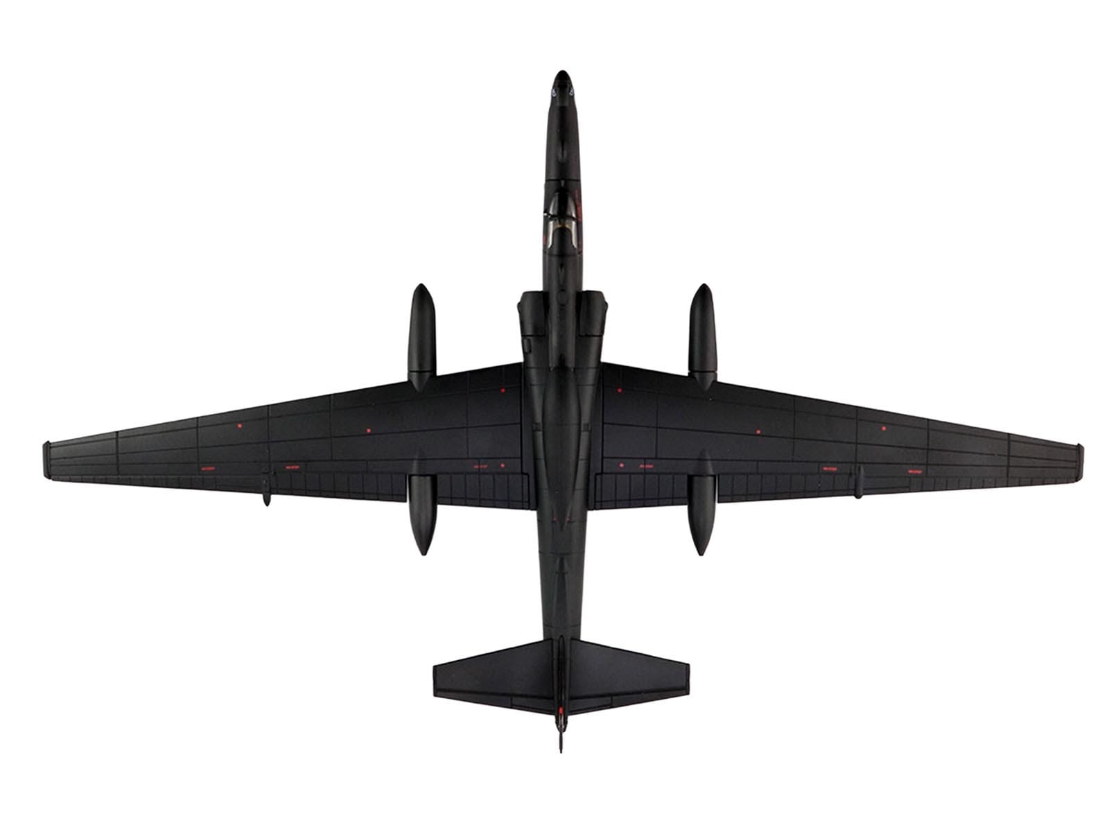 Lockheed U-2S Dragon Lady Aircraft "80-1094 RAF Fairford Royal International Air Tattoo" (2025) United States Air Force "Air Power Series" 1/72 Diecast Model by Hobby Master - Image 4