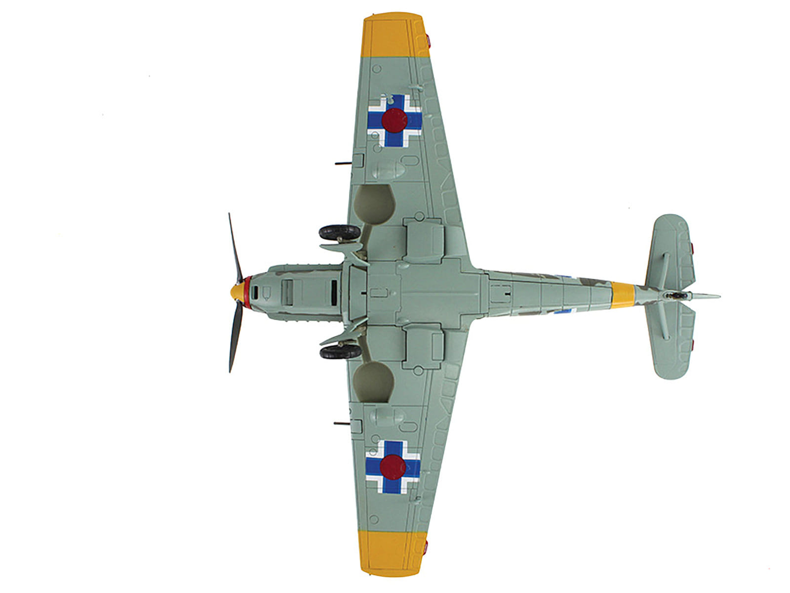 Messerschmitt Bf 109E-3 Fighter Aircraft "White 2 Jan Reznak 13.(slow)/JG 52 Kraznodar USSR" (1943) German Luftwaffe "Air Power Series" 1/48 Diecast Model by Hobby Master - Image 5