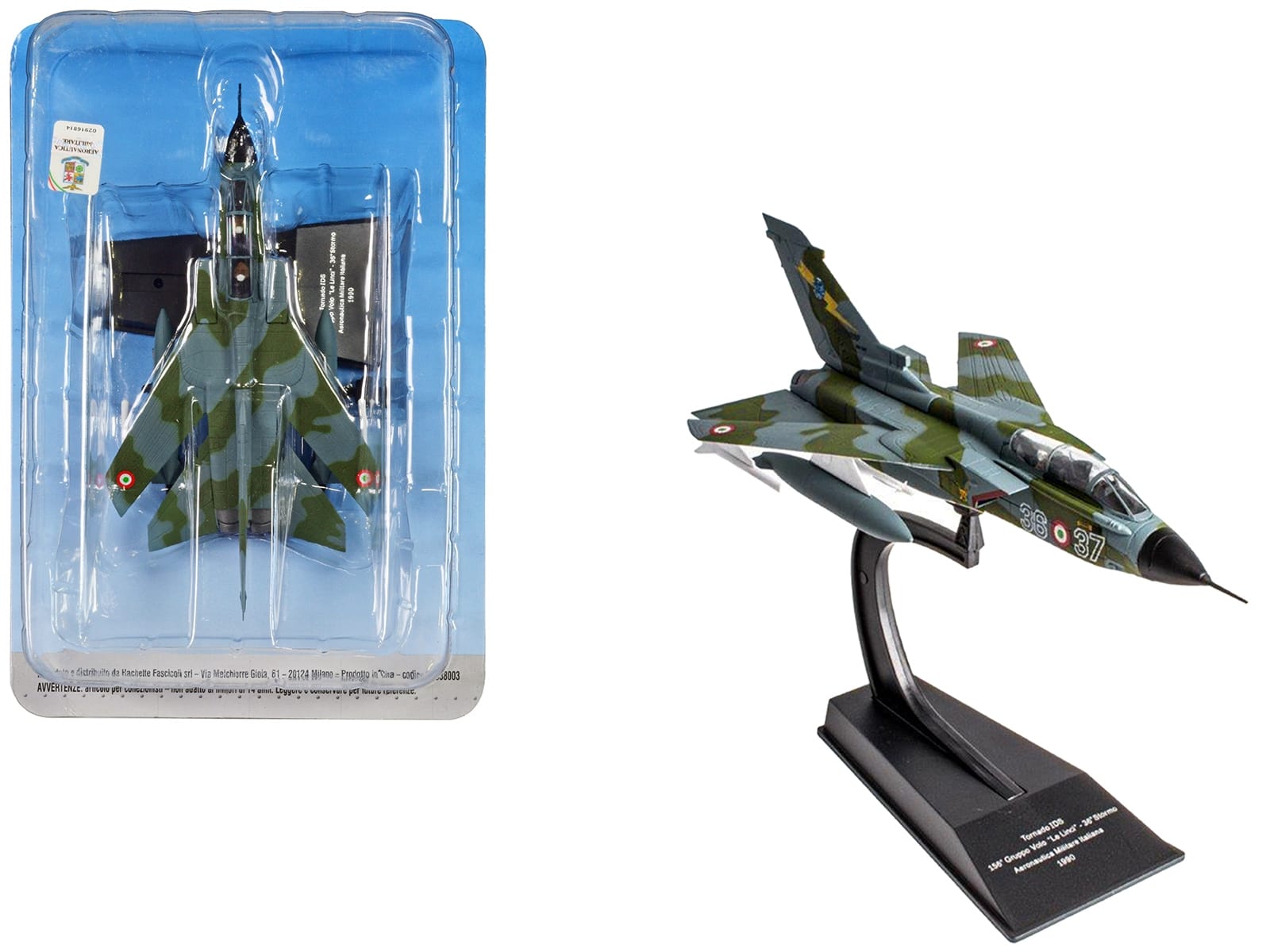 Panavia Tornado IDS Aircraft "156 Gruppo 'Le Linci' 36 Stormo" (1990) Aeronautica Militare Italiana (Italian Air Force) 1/100 Diecast Model by Hachette Collections - Image 3