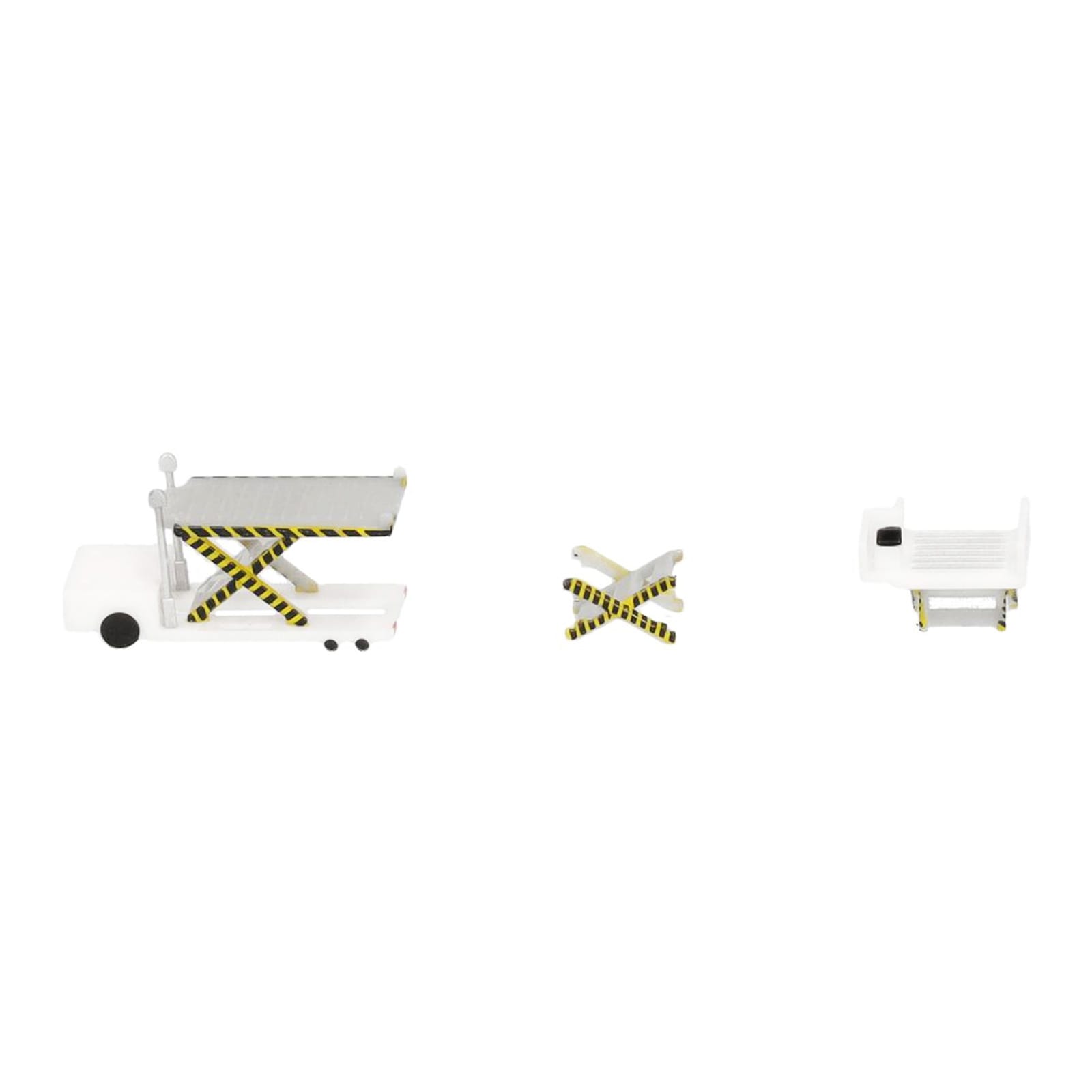 Container Loader 2 Vehicle Set White 1/500 Diecast Model by Herpa - Image 3