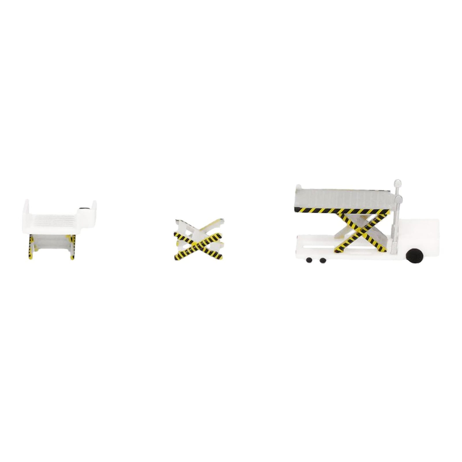 Container Loader 2 Vehicle Set White 1/500 Diecast Model by Herpa - Image 4