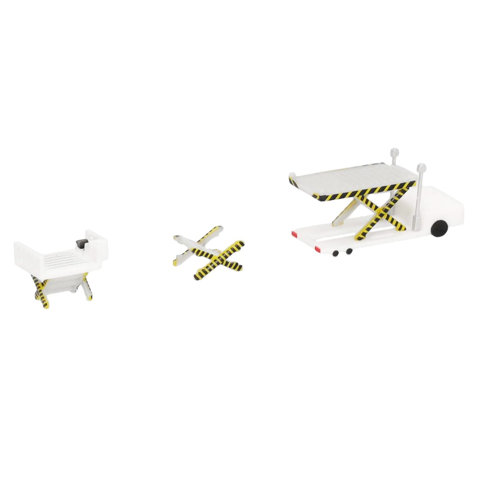 Container Loader 2 Vehicle Set White 1/500 Diecast Model by Herpa - Image 5