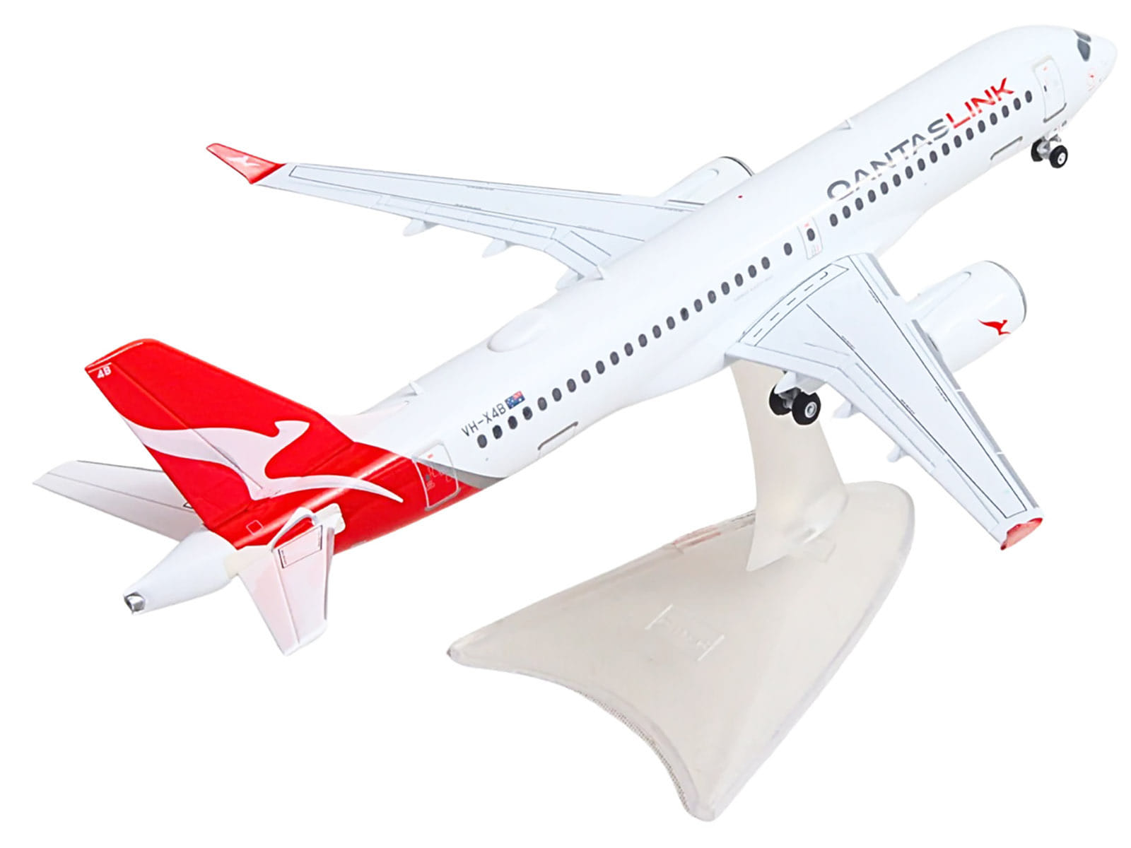 Airbus A220-300 Commercial Aircraft "QantasLink" (VH-X4B) White with Red Tail 1/200 Diecast Model by Herpa - Image 3