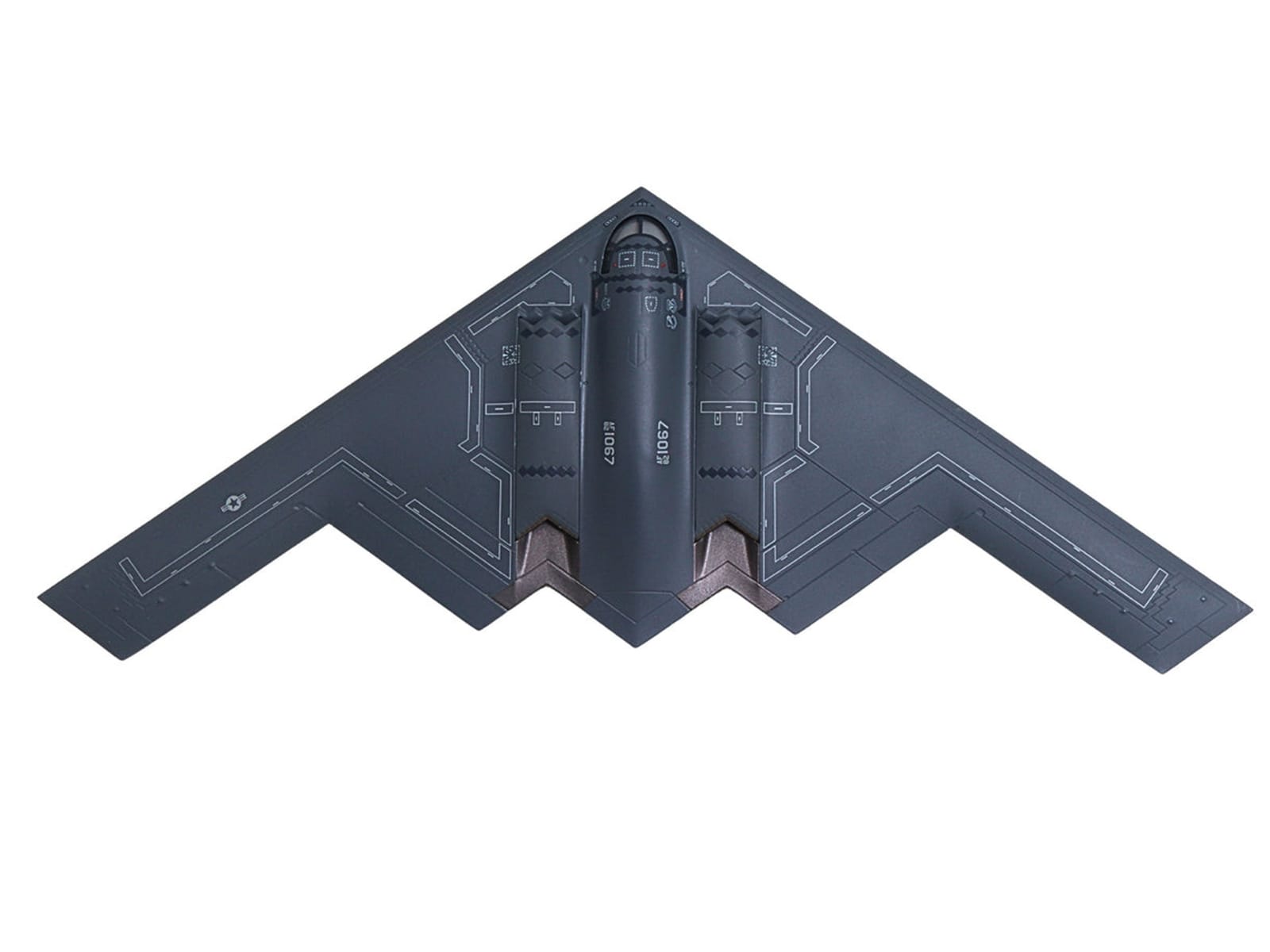 Northrop Grumman B-2A Spirit Stealth Bomber Aircraft "Spirit of Arizona 393rd Bomb Squadron 'Tigers' 509th Bomb Wing Whiteman Air Force Base" United States Air Force 1/200 Diecast Model by Herpa - Image 3