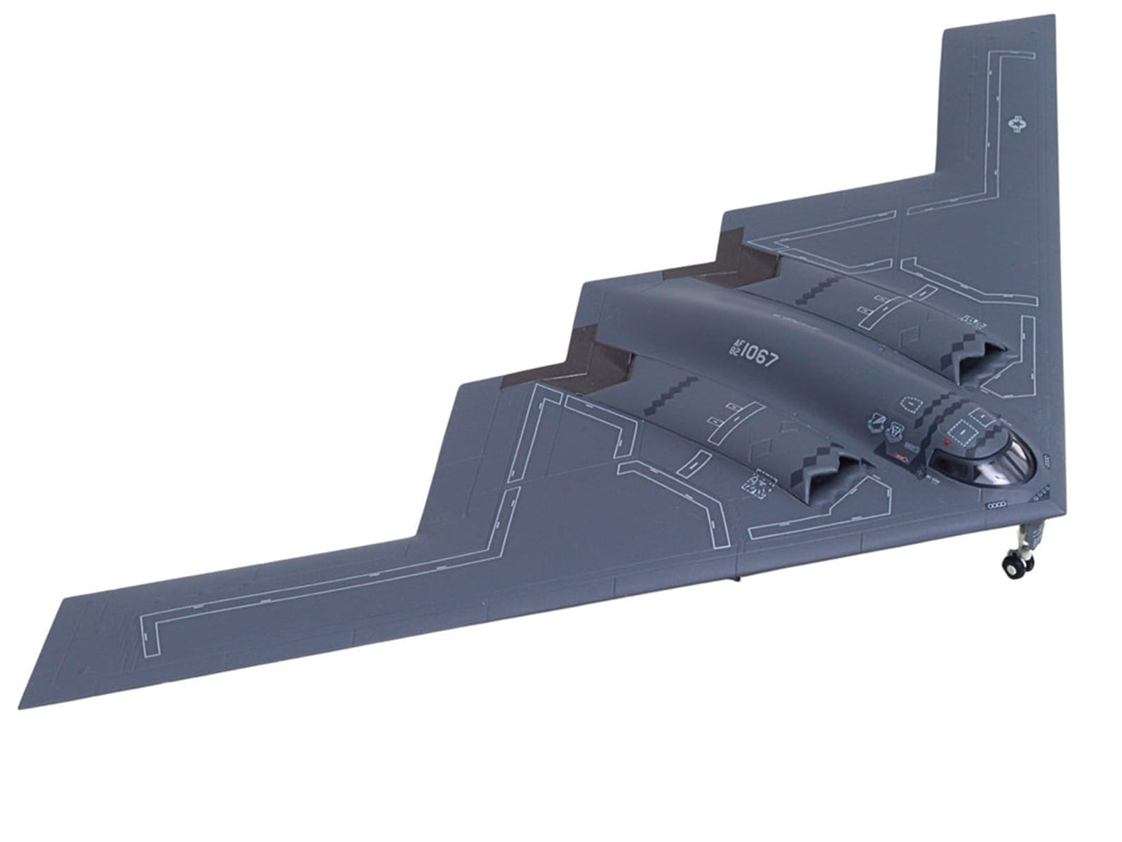 Northrop Grumman B-2A Spirit Stealth Bomber Aircraft "Spirit of Arizona 393rd Bomb Squadron 'Tigers' 509th Bomb Wing Whiteman Air Force Base" United States Air Force 1/200 Diecast Model by Herpa - Image 5