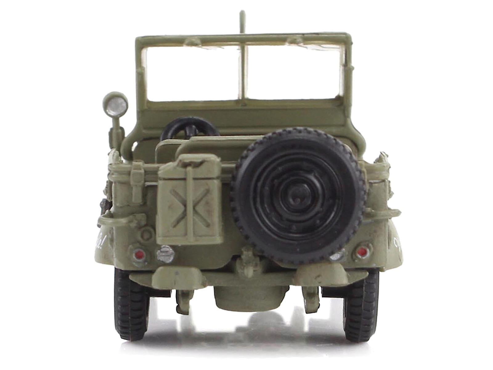 U.S. 1/4 ton Military Vehicle Olive Drab "Gen. George Patton US 3rd Army War Eagle" (1945) United States Army "Ground Power Series" 1/72 Diecast Model by Hobby Master - Image 2
