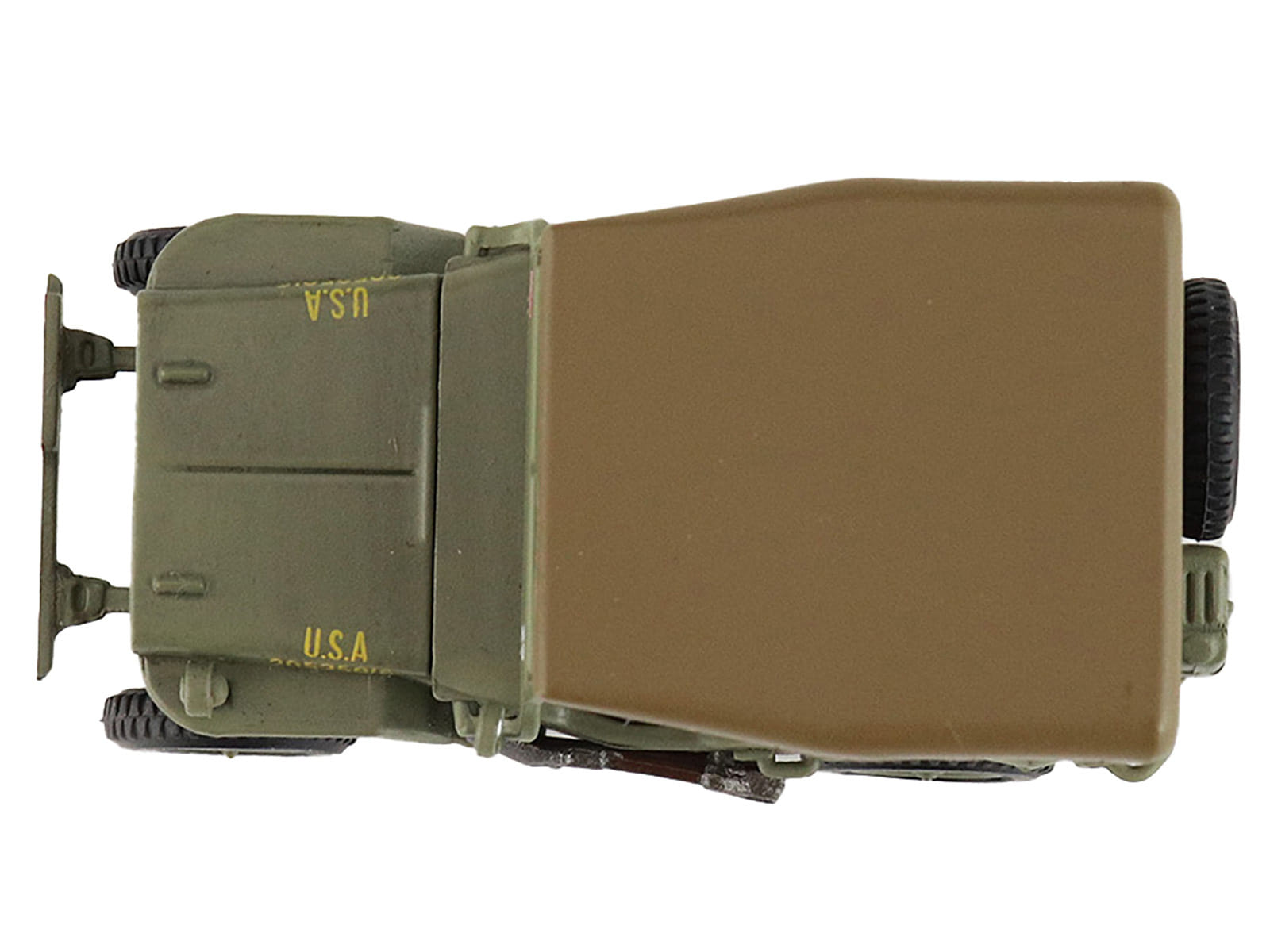 U.S. 1/4 ton Military Vehicle Olive Drab "Gen. Douglas MacArthur Leyte WWII" (1945) United States Army "Ground Power Series" 1/72 Diecast Model by Hobby Master - Image 5