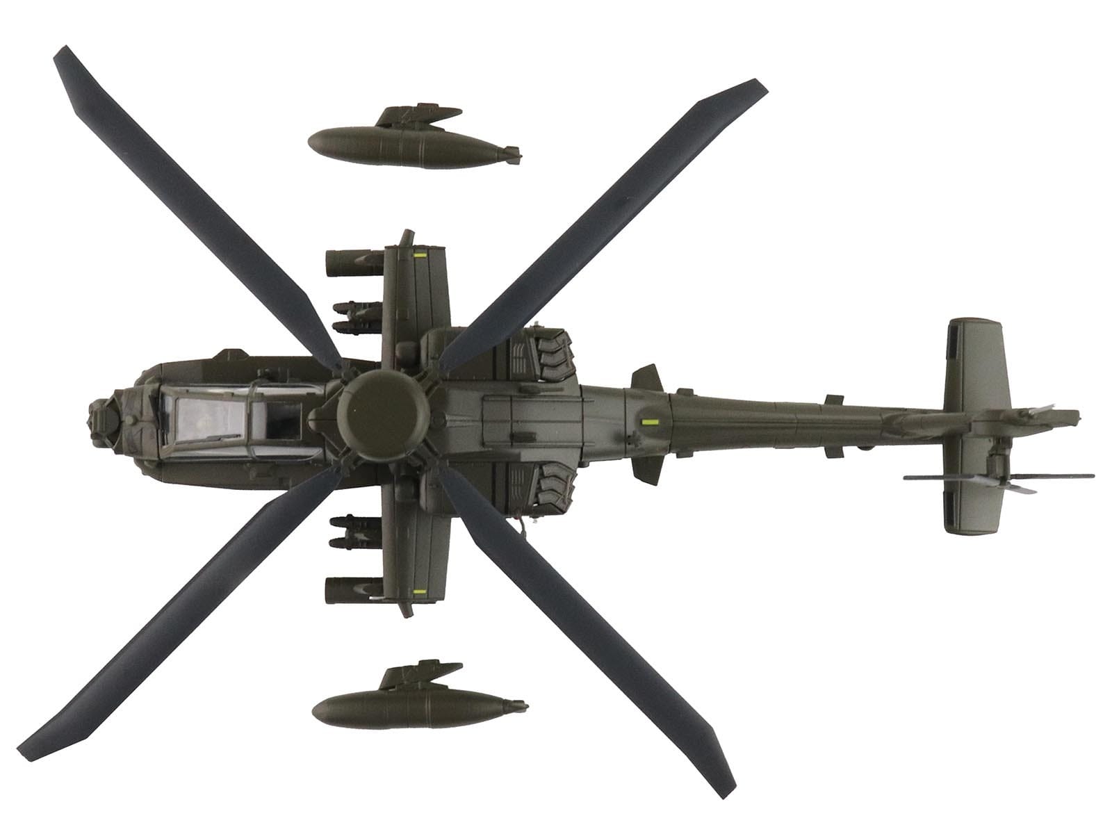 Boeing AH-64E Apache Echo Attack Helicopter "ZM714 Middle Wallop" (2022) British Army "Air Power Series" 1/72 Diecast Model by Hobby Master - Image 4