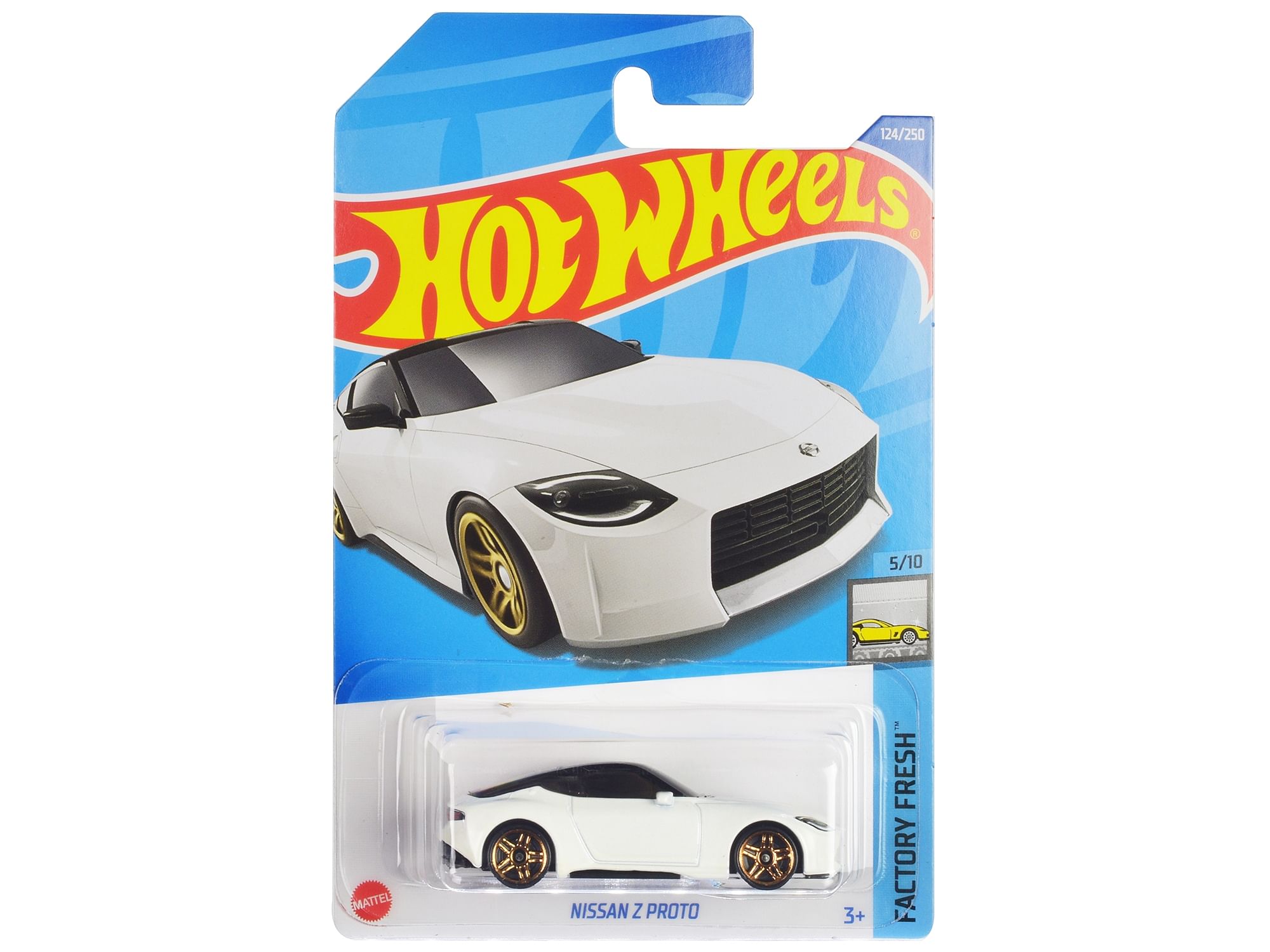 Nissan Z Proto White Metallic with Black Top “Factory Fresh” Series Diecast Model Car by Hot Wheels