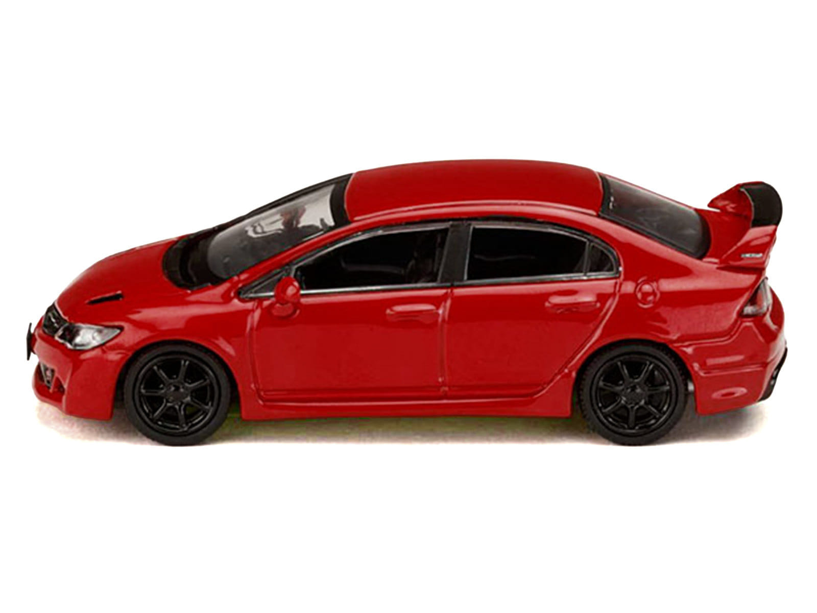 Honda Civic Mugen RR (FD2) RHD (Right Hand Drive) Milano Red "JDM64" Series 1/64 Diecast Model Car by Hobby Japan - Image 2
