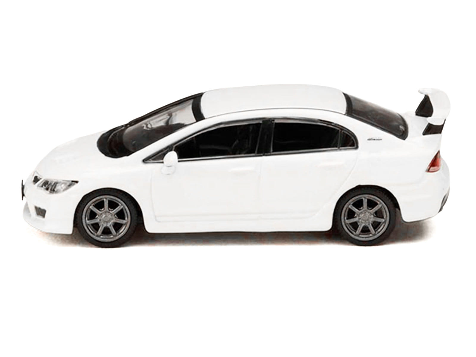 Honda Mugen Civic Type R (FD2) RHD (Right Hand Drive) Championship White "JDM64" Series 1/64 Diecast Model Car by Hobby Japan - Image 2