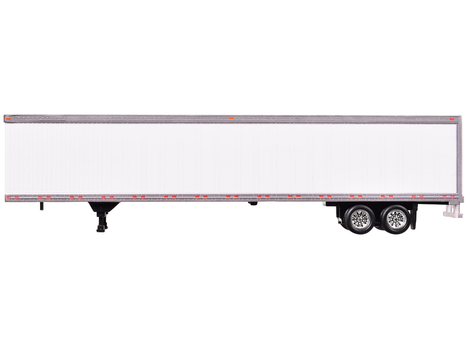 Box Dry Goods Trailer White 1/87 (HO) Scale Plastic Model by HO Logistics - Image 2