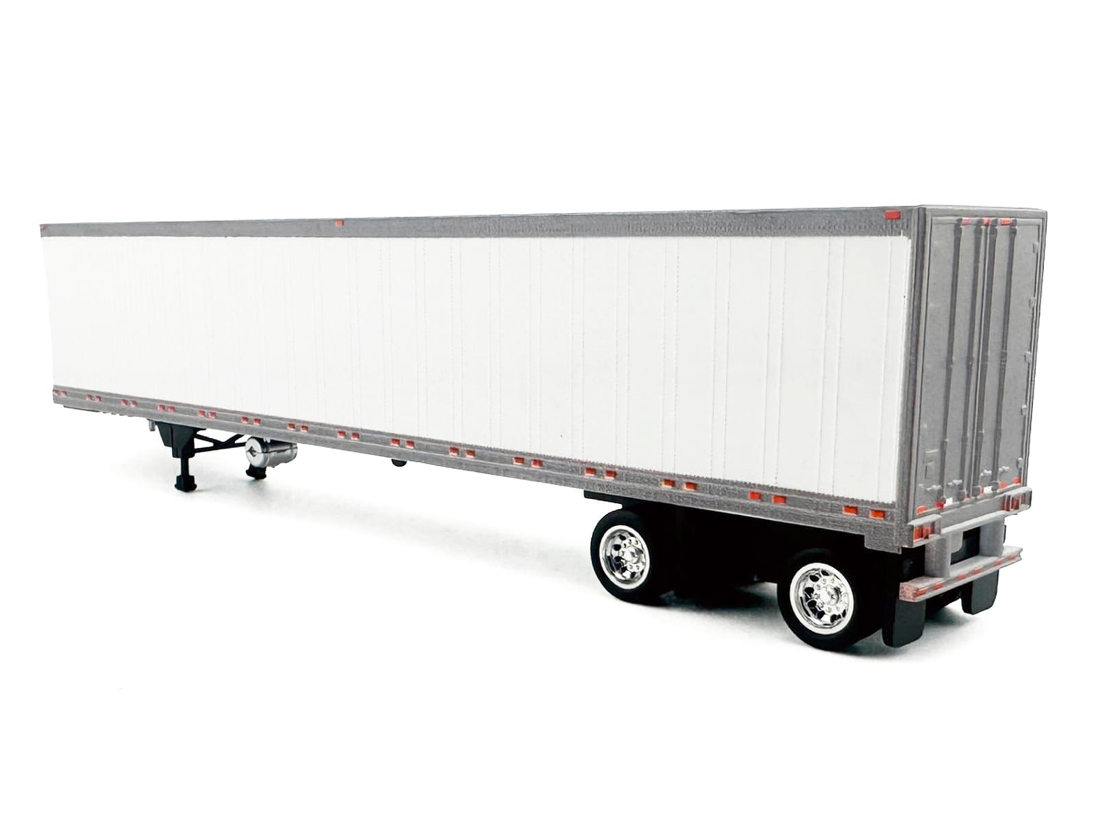 53' Spread Axle Refrigerated Trailer White 1/87 (HO) Plastic Model Car by HO Logistics - Image 3