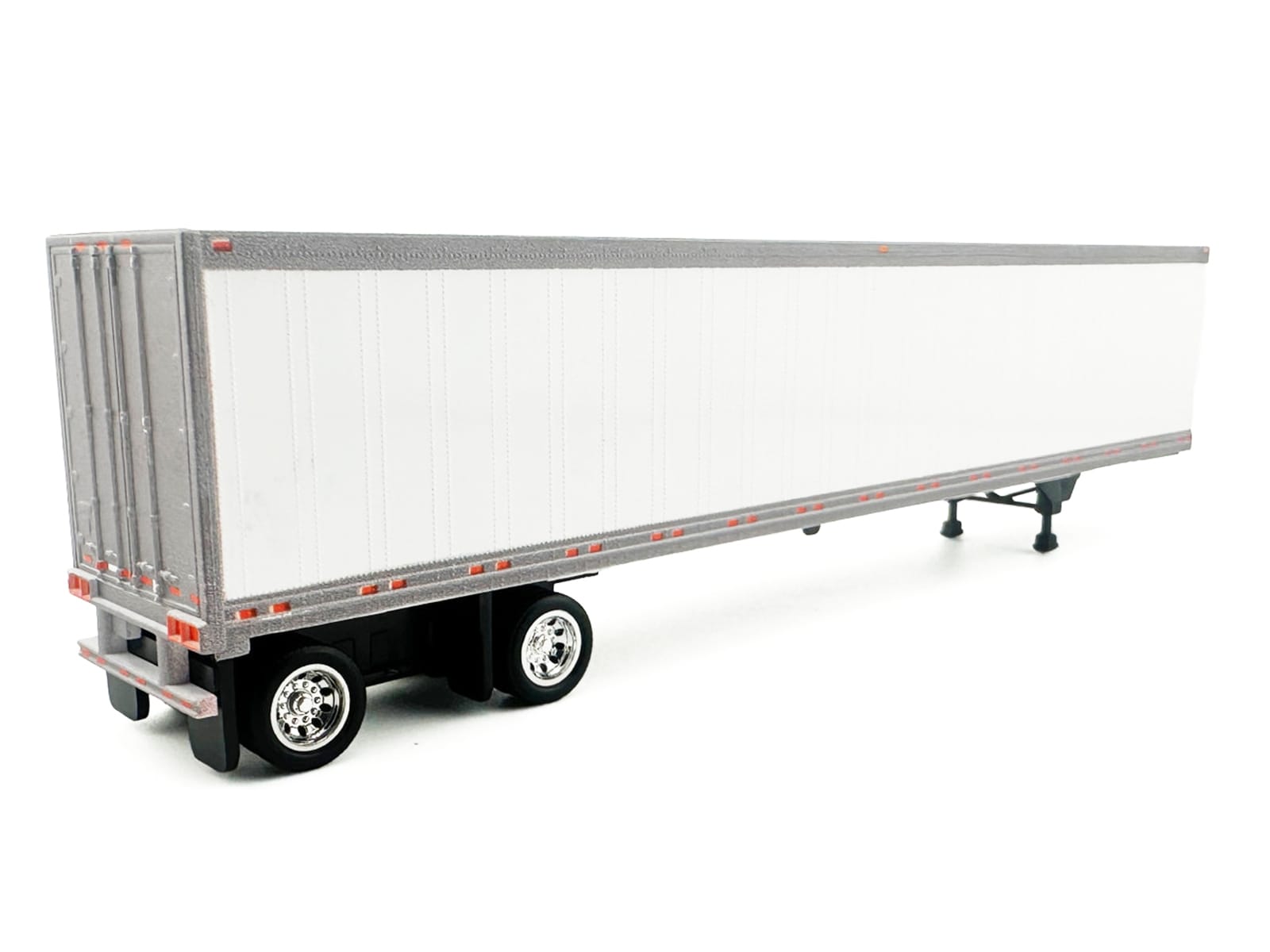 53' Spread Axle Dry Van Trailer White 1/87 (HO) Plastic Model Car by HO Logistics - Image 3