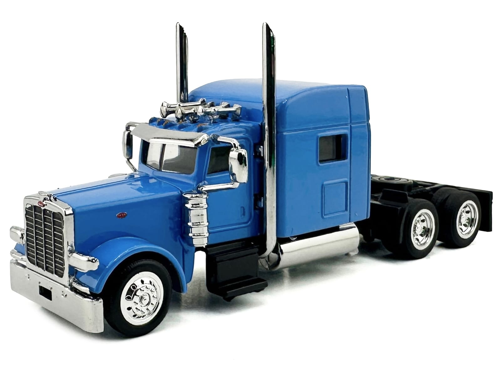 Peterbilt 389 Truck Tractor with Sleeper Cab Baby Blue 1/87 (HO) Scale Plastic Model Car by HO Logistics - Image 2