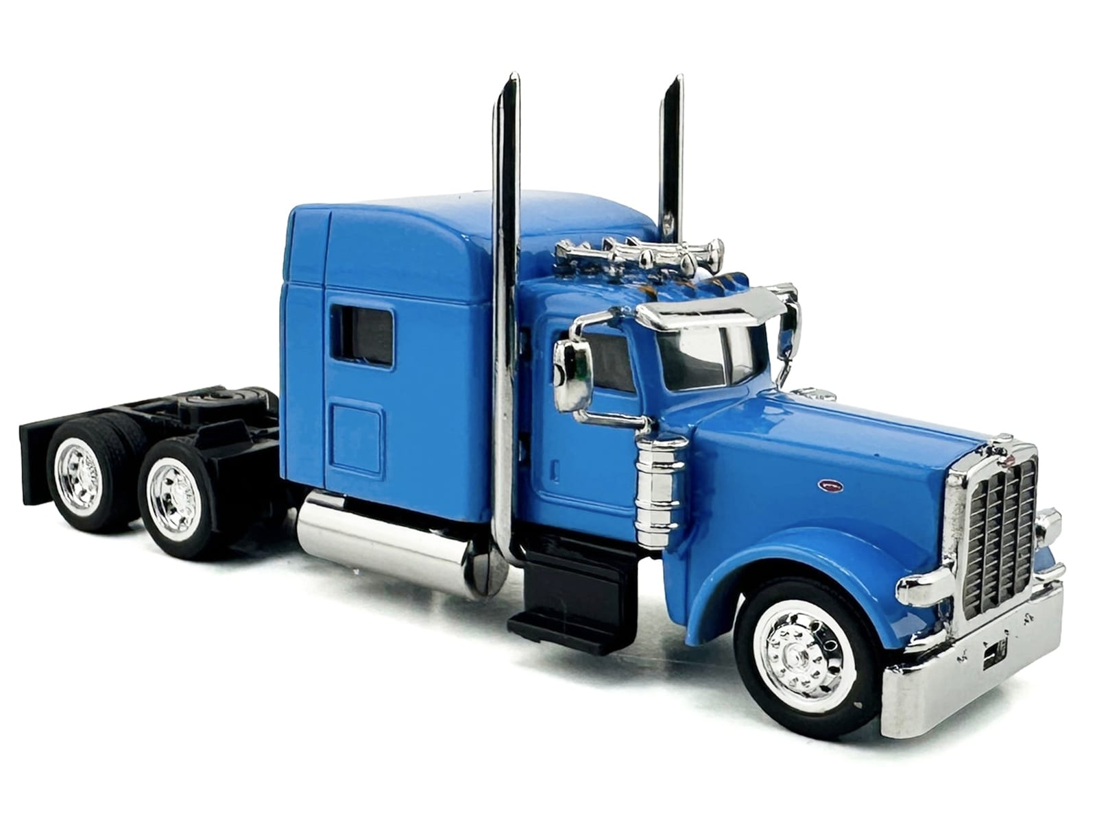 Peterbilt 389 Truck Tractor with Sleeper Cab Baby Blue 1/87 (HO) Scale Plastic Model Car by HO Logistics - Image 3