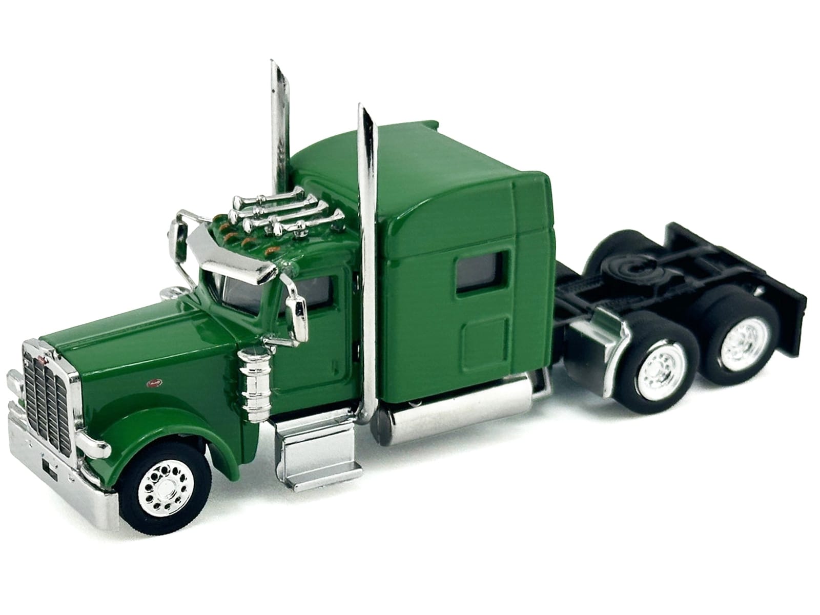Peterbilt 389 Truck Tractor with Sleeper Cab Green 1/87 (HO) Scale Plastic Model Car by HO Logistics - Image 2