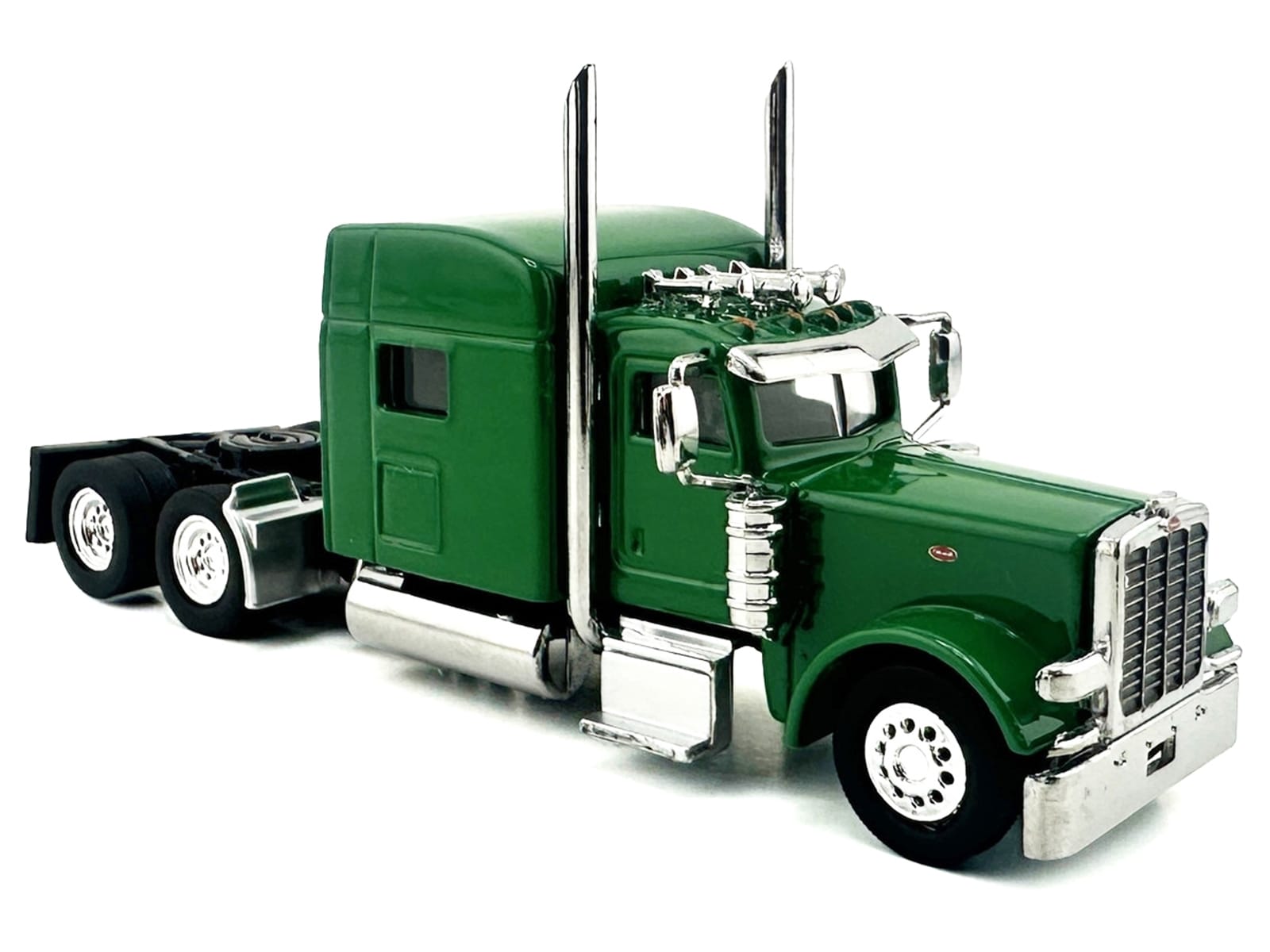 Peterbilt 389 Truck Tractor with Sleeper Cab Green 1/87 (HO) Scale Plastic Model Car by HO Logistics - Image 3