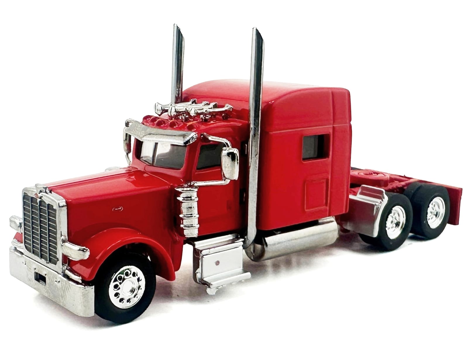 Peterbilt 389 Truck Tractor with Sleeper Cab Red 1/87 (HO) Scale Plastic Model Car by HO Logistics - Image 2