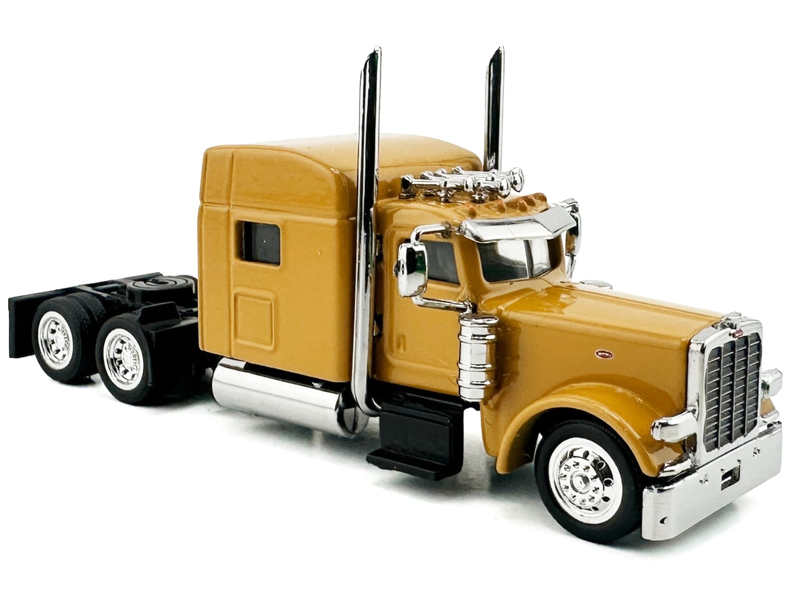 Peterbilt 389 Truck Tractor with Sleeper Cab Yellow 1/87 (HO) Scale Plastic Model Car by HO Logistics - Image 3