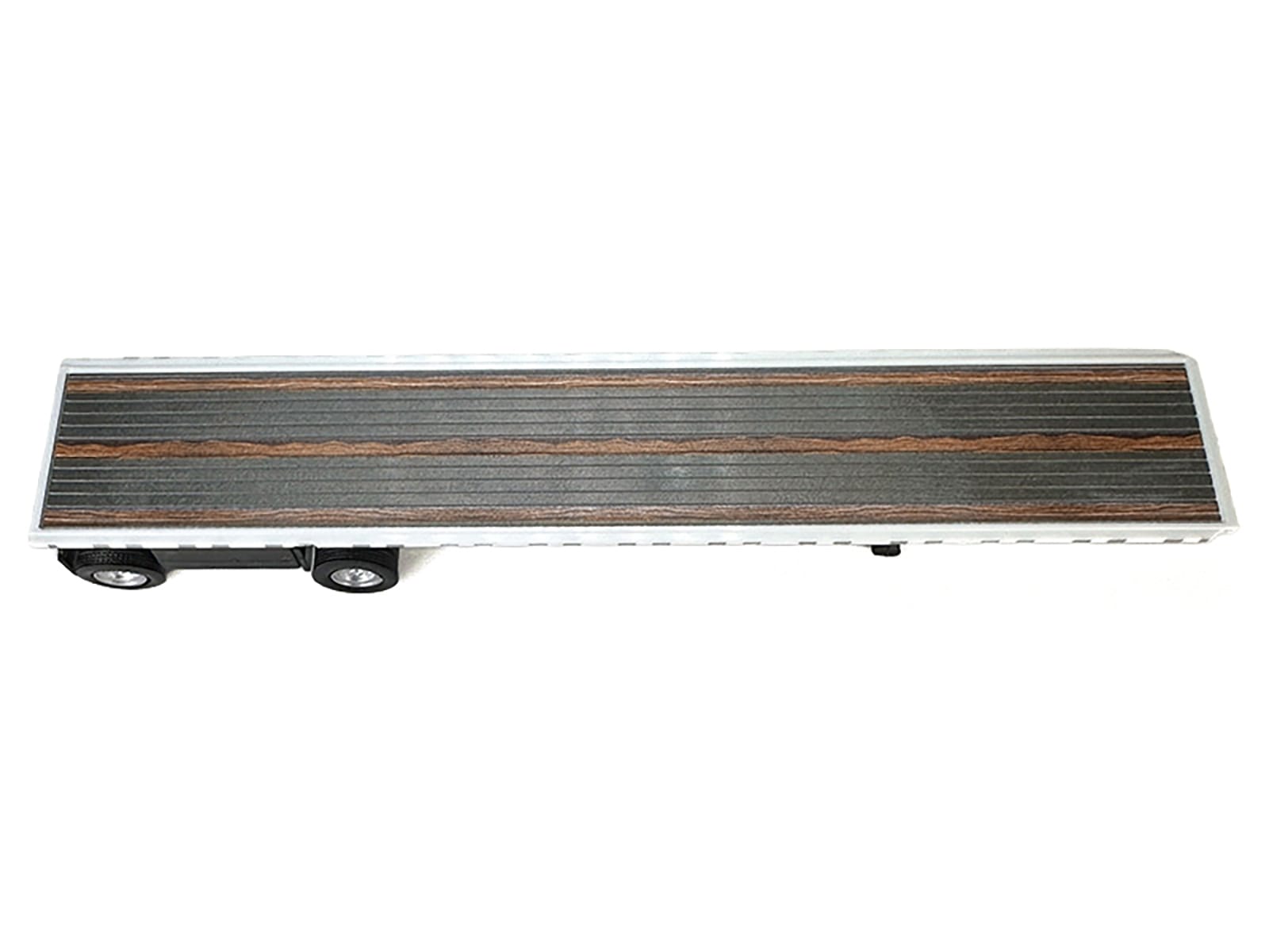 High Boy Spread Axle Flatbed Trailer White 1/87 (HO) Plastic Model Car by HO Logistics - Image 2