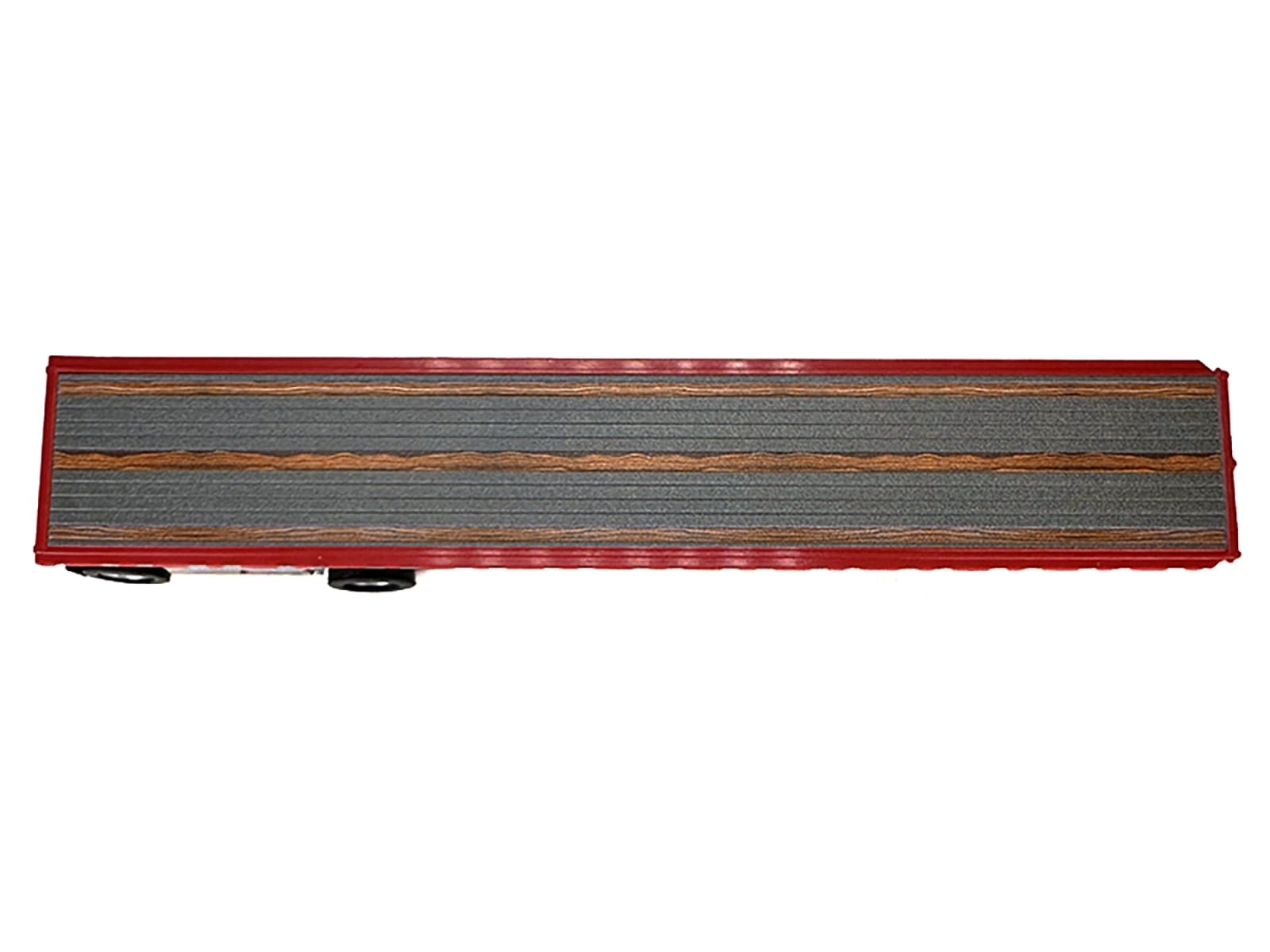 High Boy Spread Axle Flatbed Trailer Red 1/87 (HO) Plastic Model Car by HO Logistics - Image 2