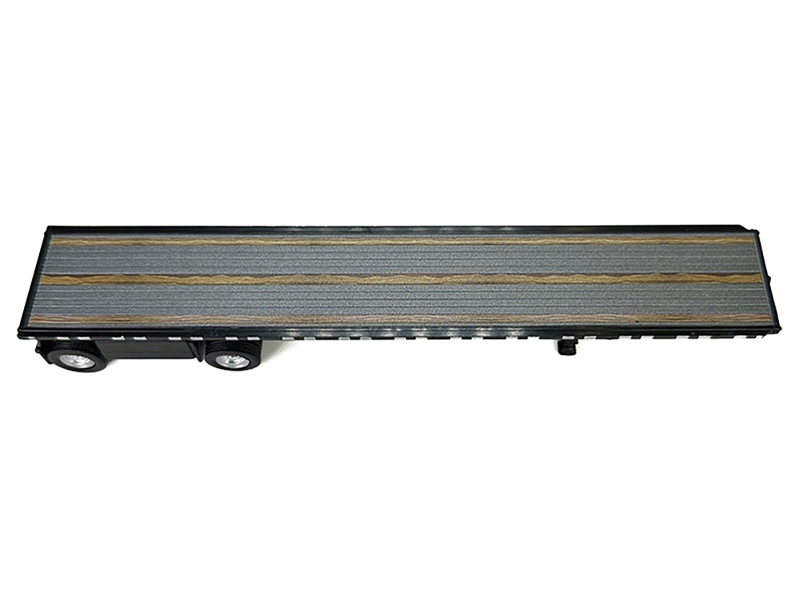 High Boy Spread Axle Flatbed Trailer Black 1/87 (HO) Plastic Model Car by HO Logistics - Image 2