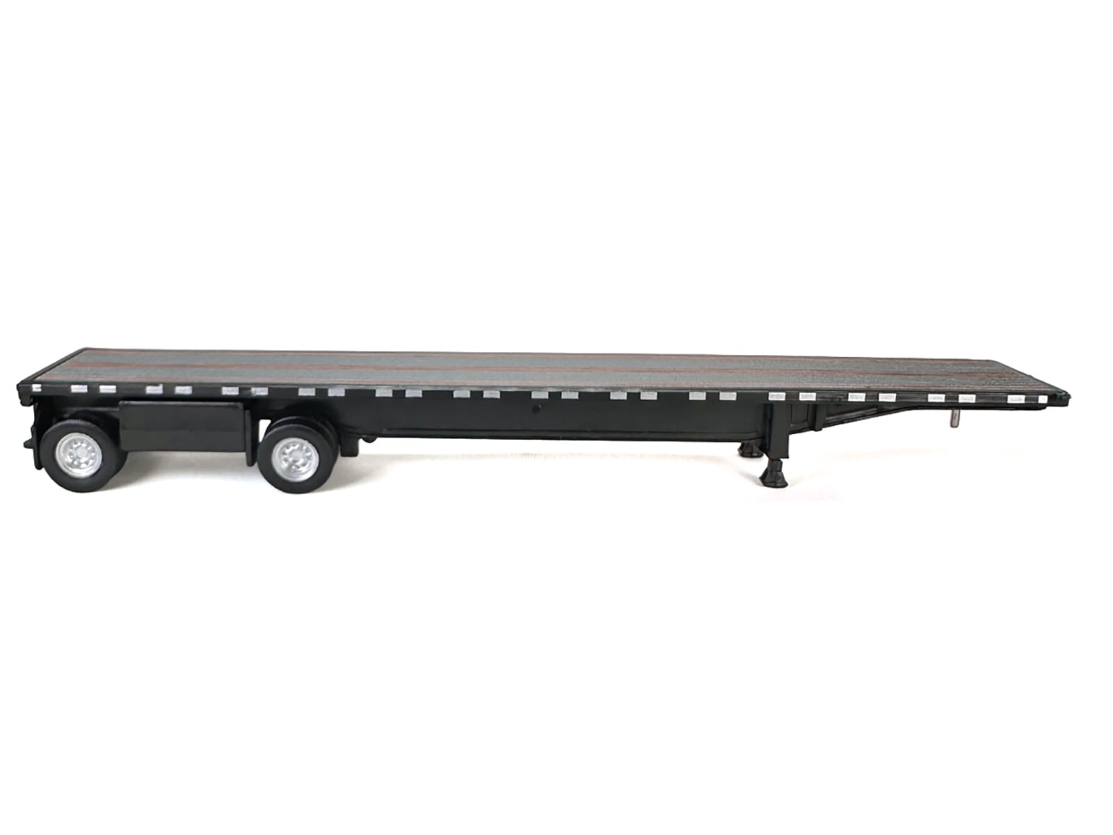 High Boy Spread Axle Flatbed Trailer Black 1/87 (HO) Plastic Model Car by HO Logistics - Image 3
