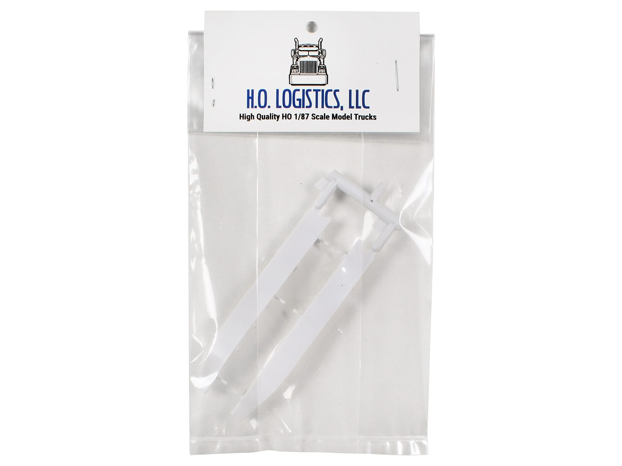 Trailer Wind Skirts for 53' Dry Vans White 1/87 (HO) Plastic Model Car by HO Logistics - Image 4