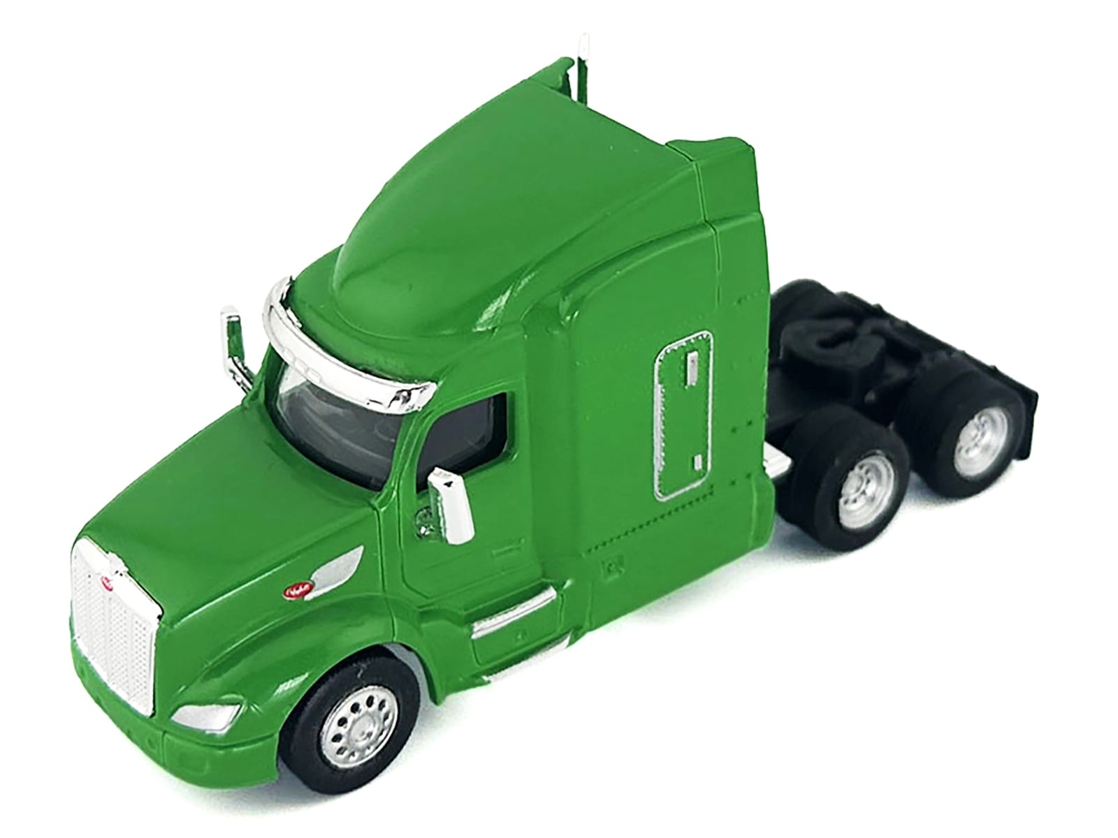 Peterbilt 579 Sleeper Cab Lime Green 1/87 (HO) Plastic Model Car by HO Logistics - Image 2