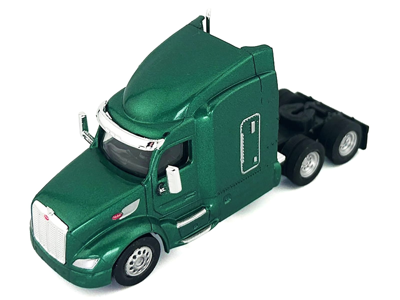 Peterbilt 579 Sleeper Cab Green Metallic 1/87 (HO) Plastic Model Car by HO Logistics - Image 2